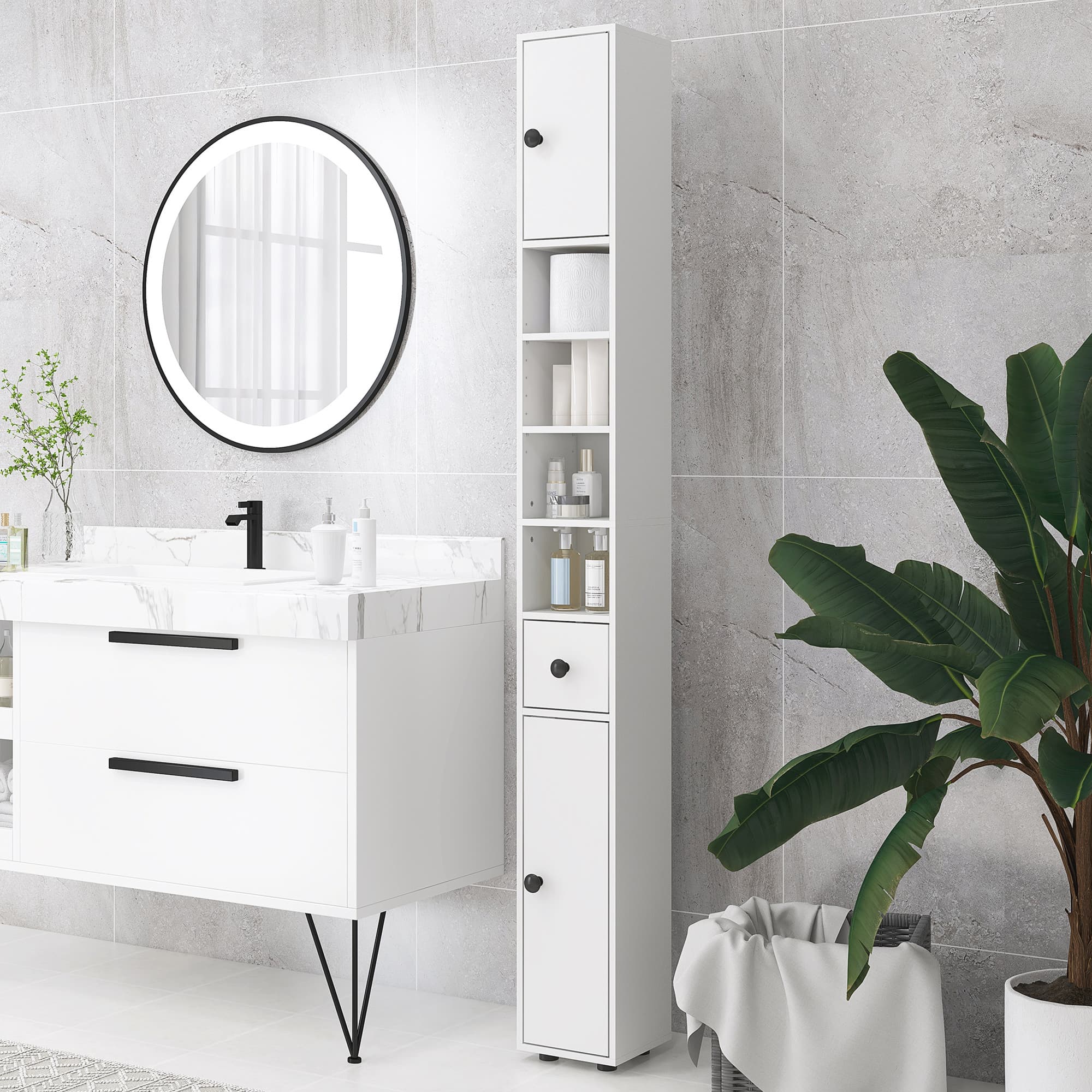 Transform Your Space with the Kleankin Slim Bathroom Cabinet - image 3