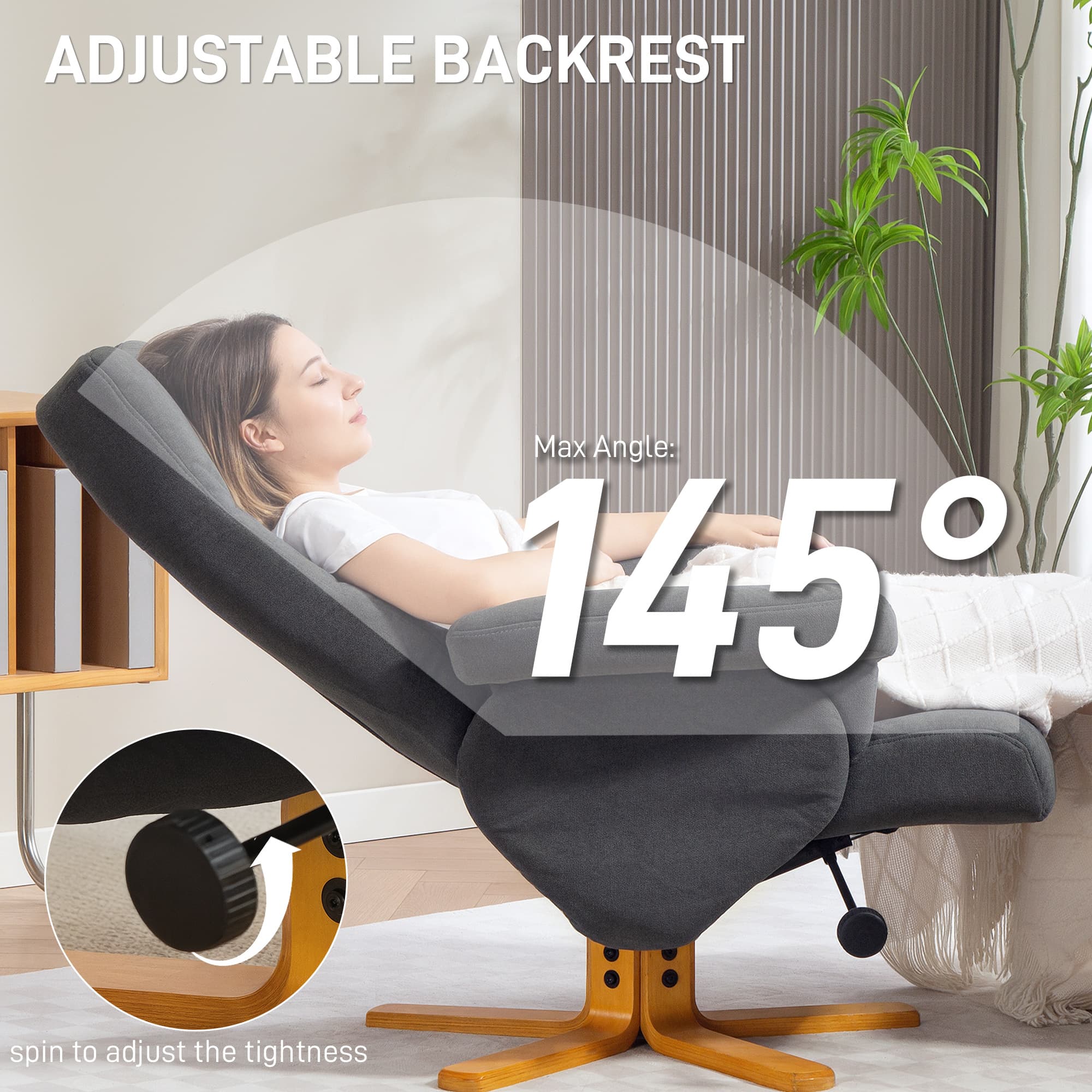 Transform Your Living Room with this Grey Recliner & Ottoman - image 4