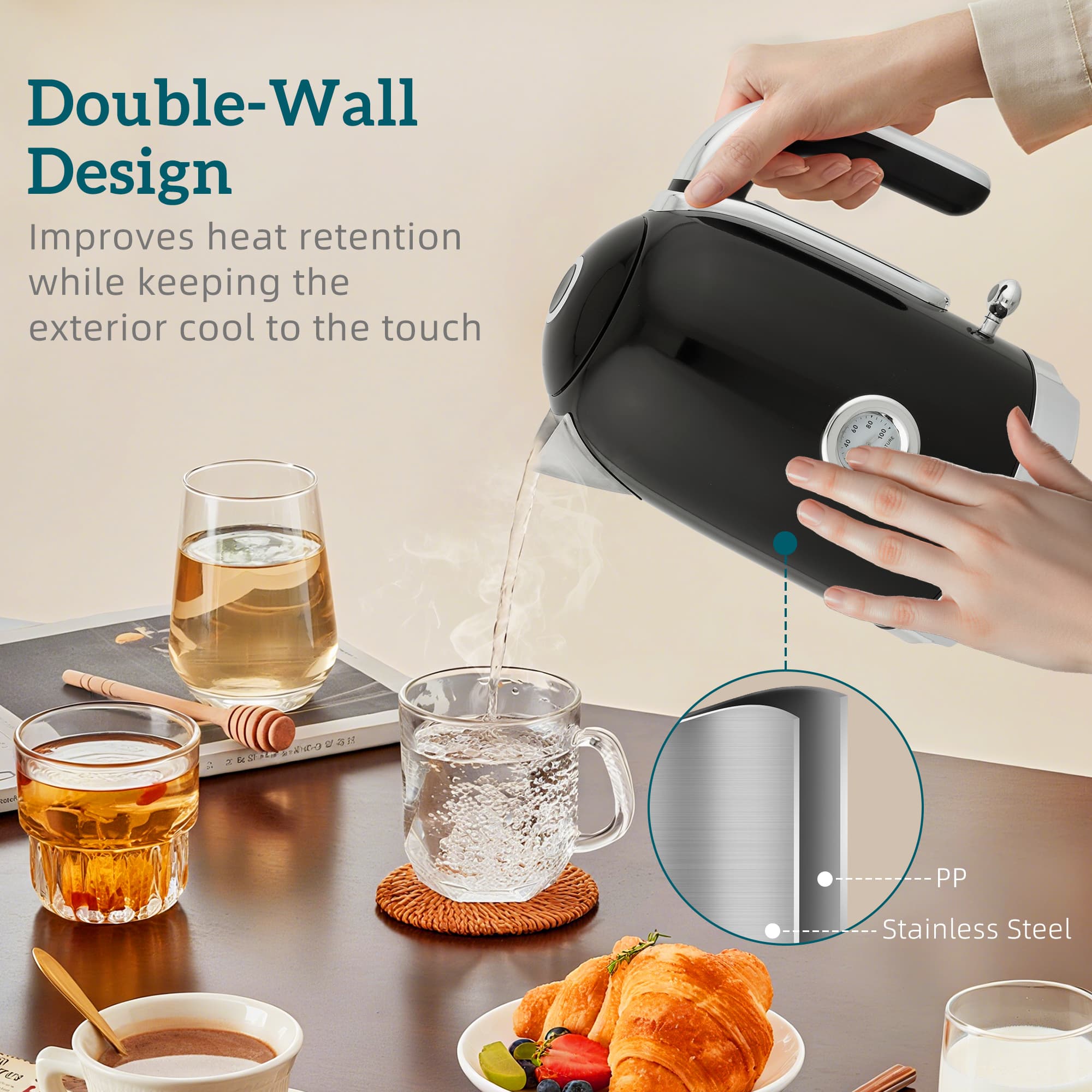 Transform Your Mornings with this Retro Kettle and Toaster Set - image 4