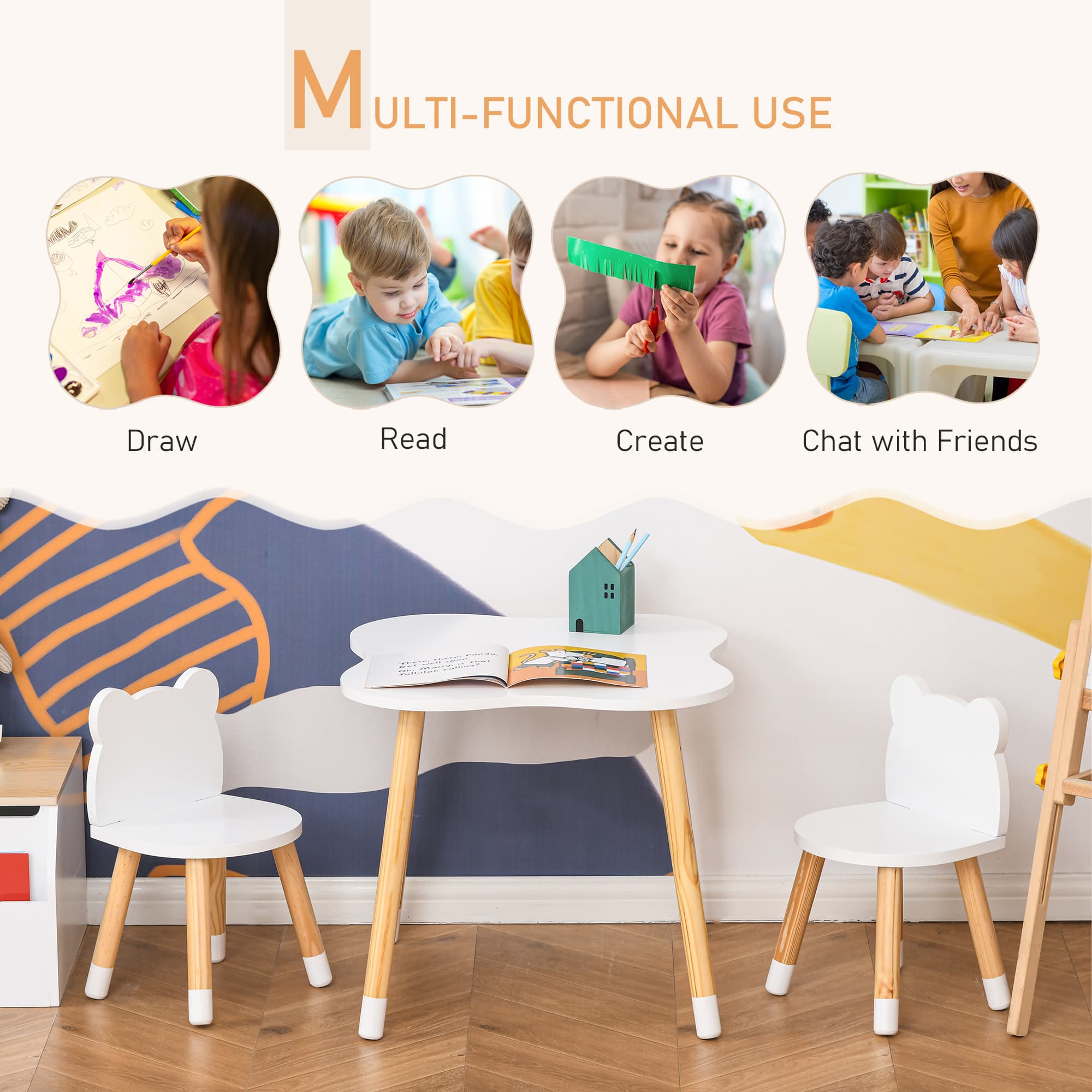 Transform Playtime with this Bear-Shaped Kids Table Set - image 3