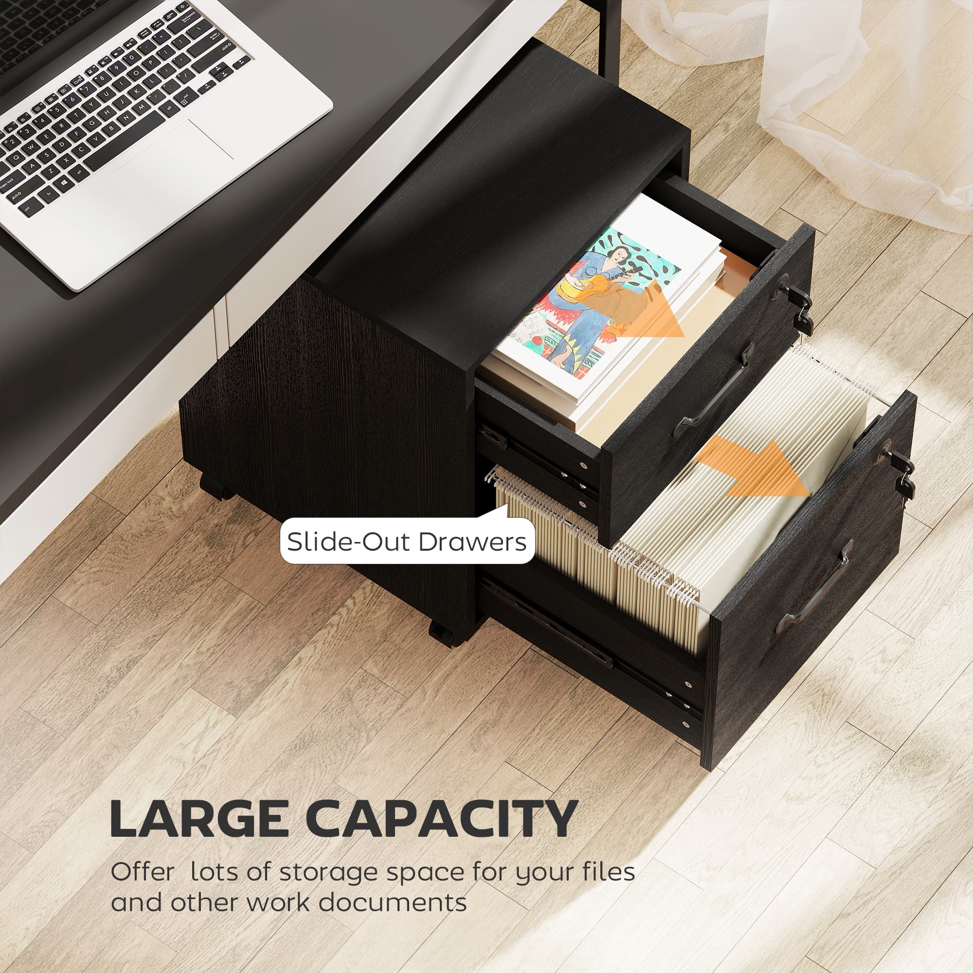 Effortless Organisation with this 2-Drawer Filing Cabinet - image 5
