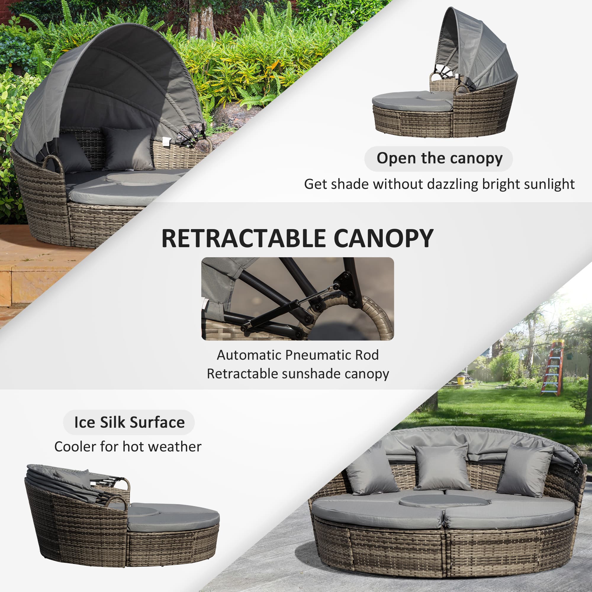 Transform Your Garden With This Rattan Round Daybed - image 5