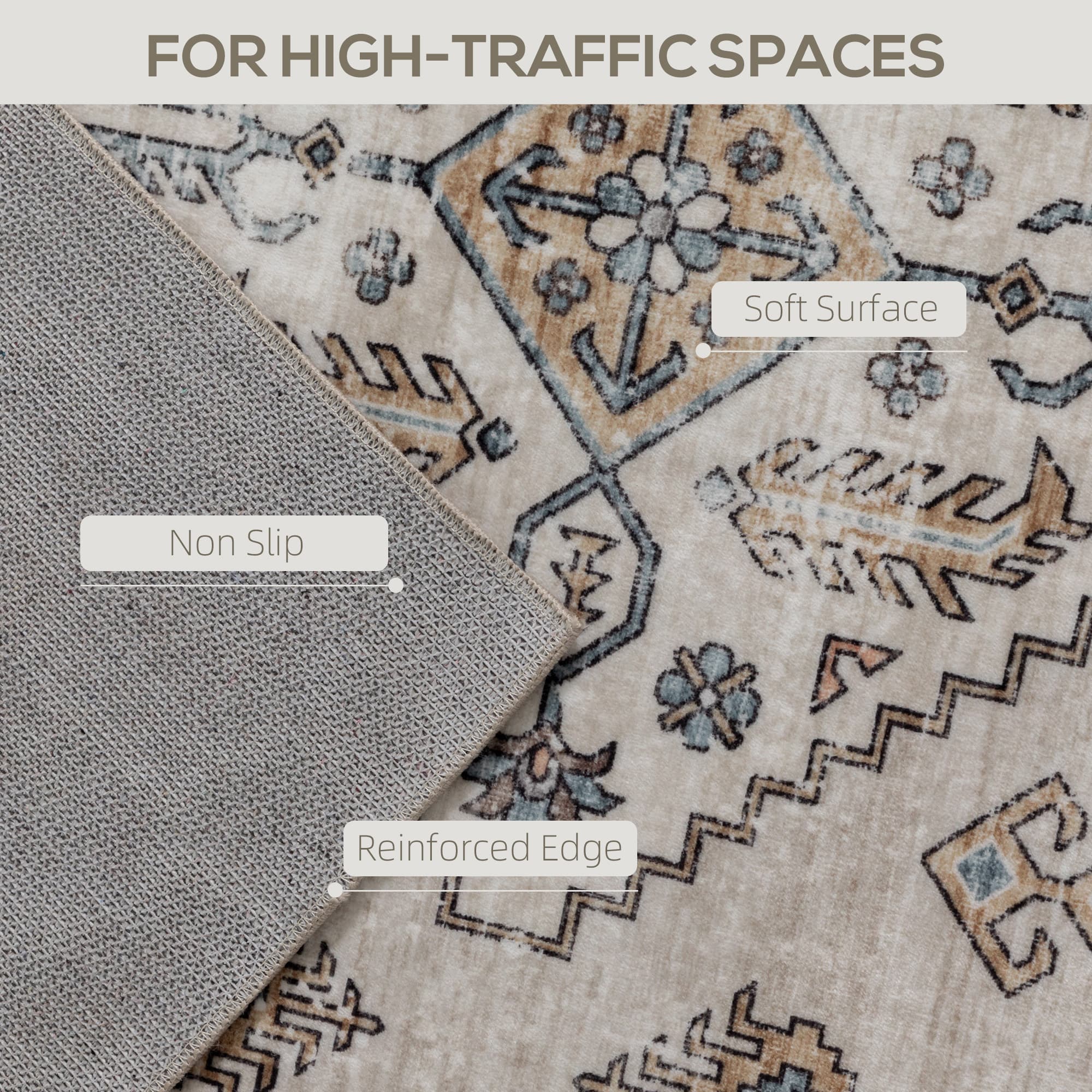 A Washable Vintage-Style Rug in a Classic Medallion Pattern - image 8