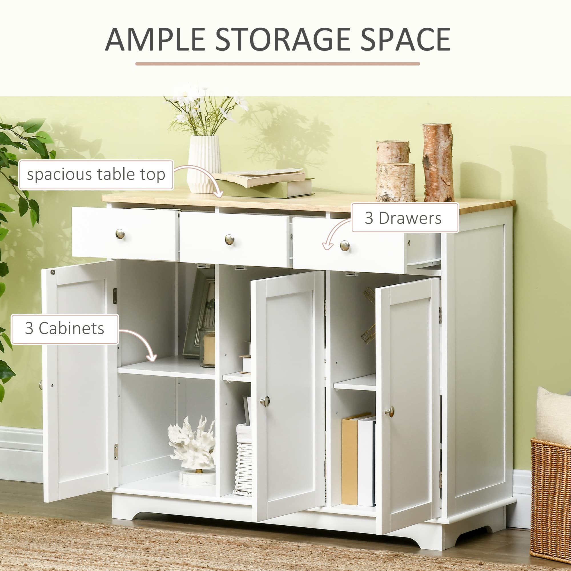 Transform Your Space with this Modern White Sideboard - image 1