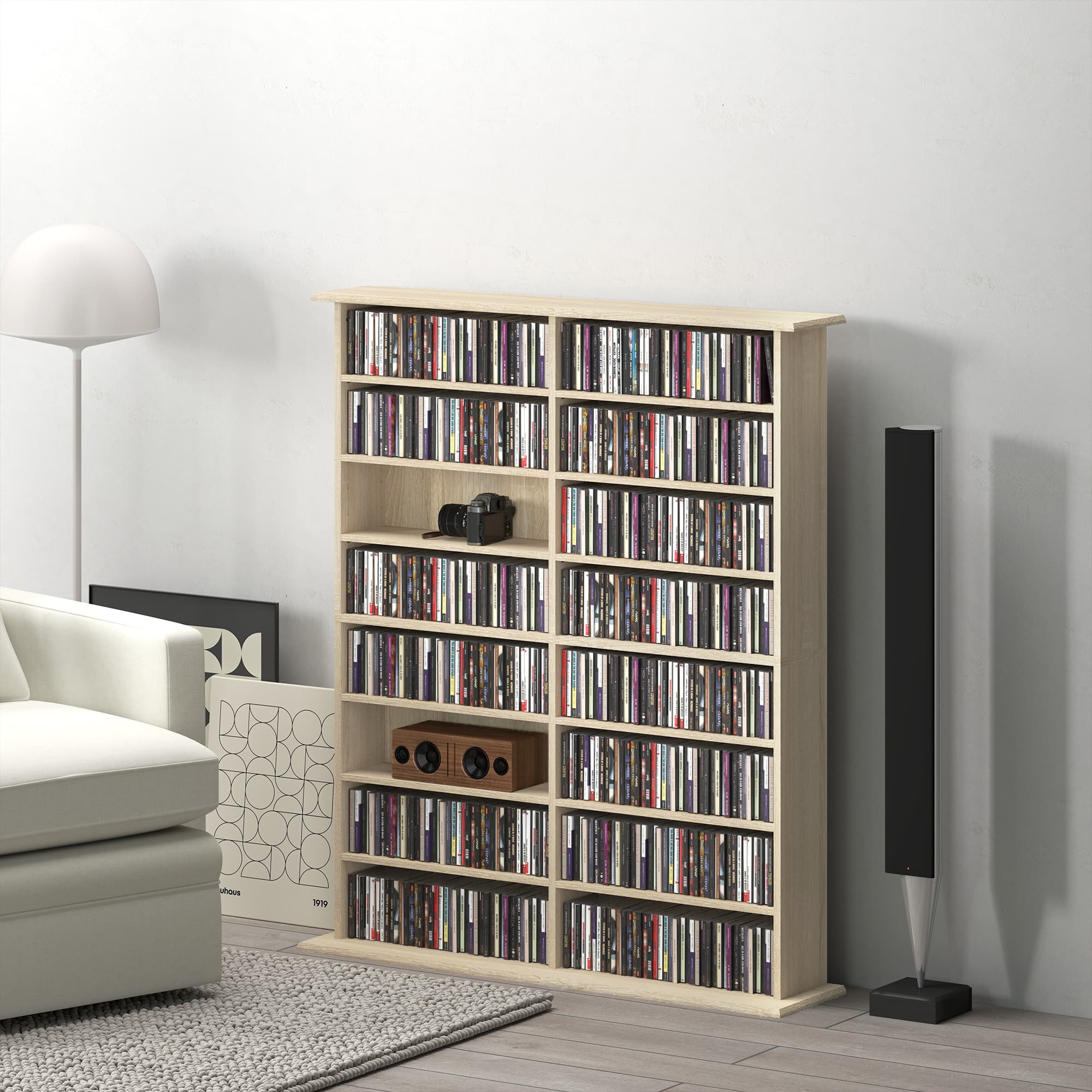 Transform Your Space with this 16-Compartment Media Shelf - image 4