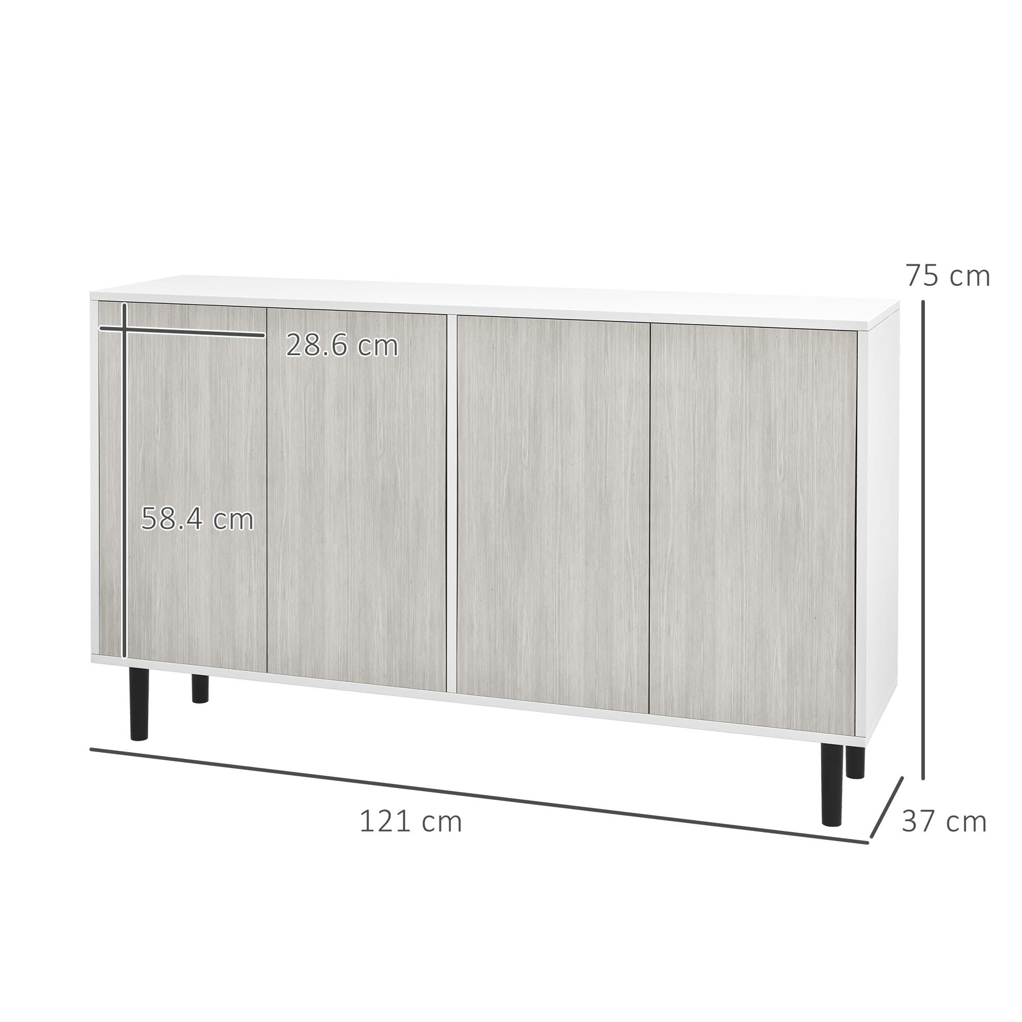 Transform Your Space With This Effortless 4-Door Sideboard - image 2