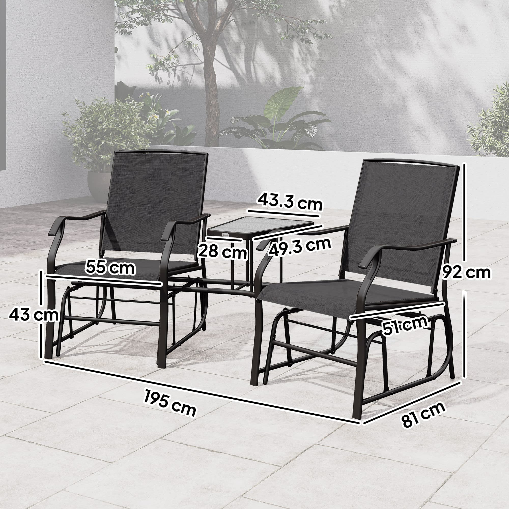 Relax Together with this Gliding Jack and Jill Garden Seat - image 5