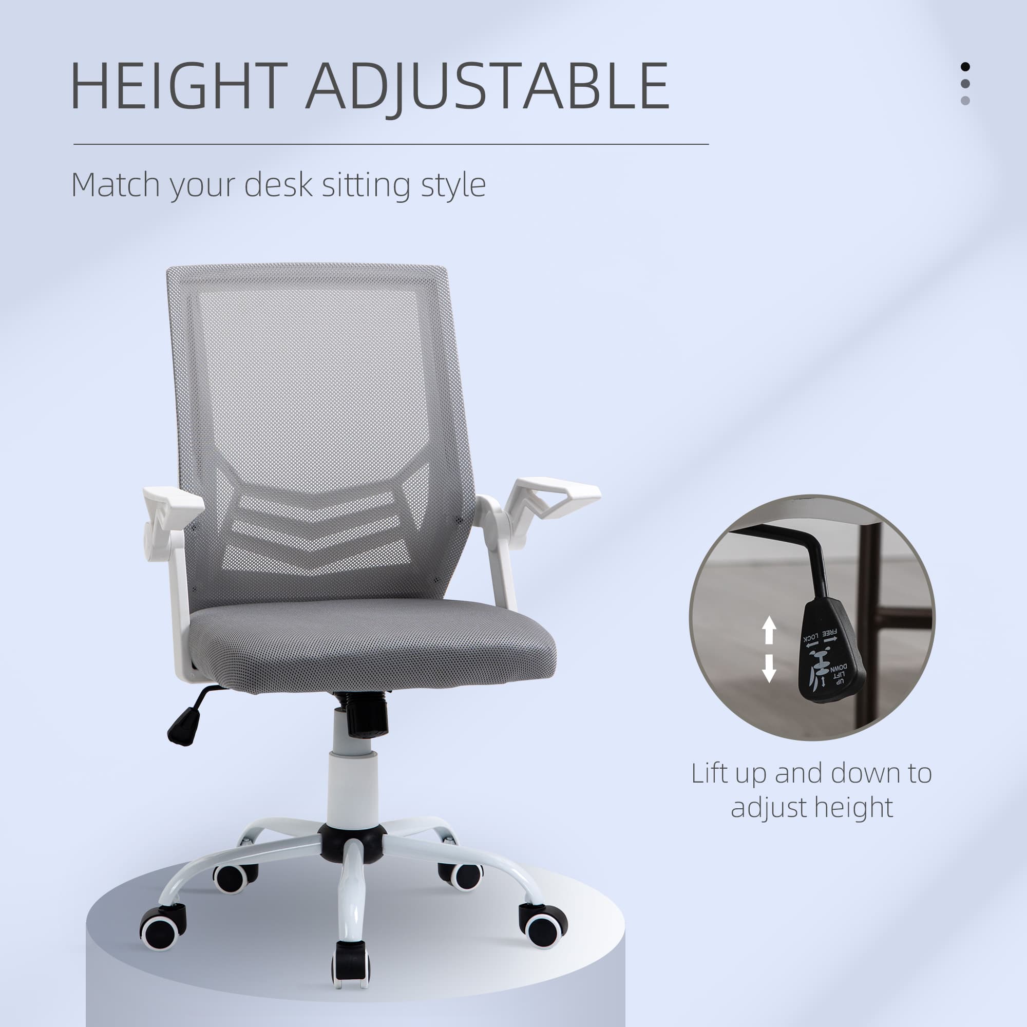 Transform Your Workspace with this Ergonomic Grey Mesh Desk Chair - image 4