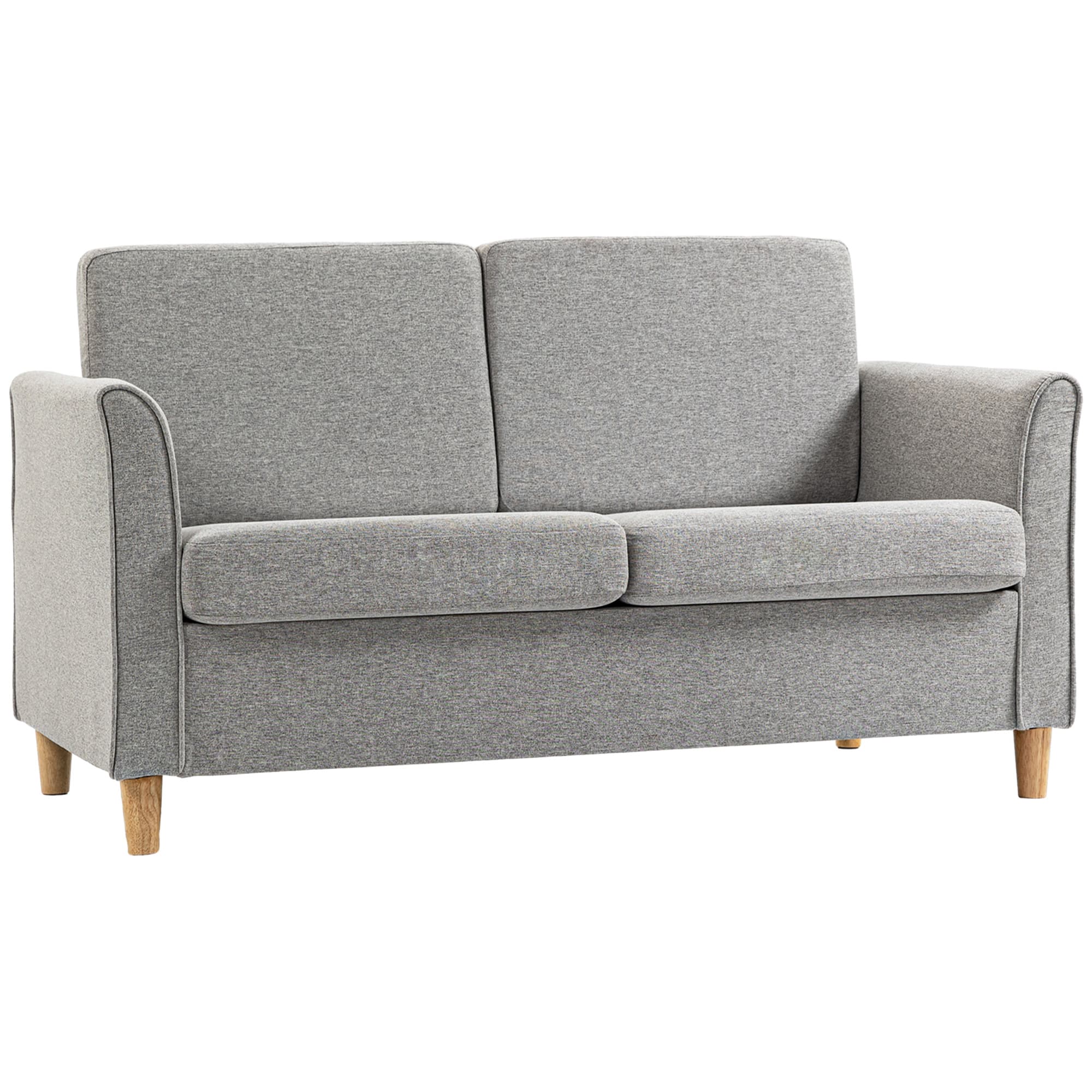 Transform Your Space with this Modern 2 Seater Sofa - Light Grey