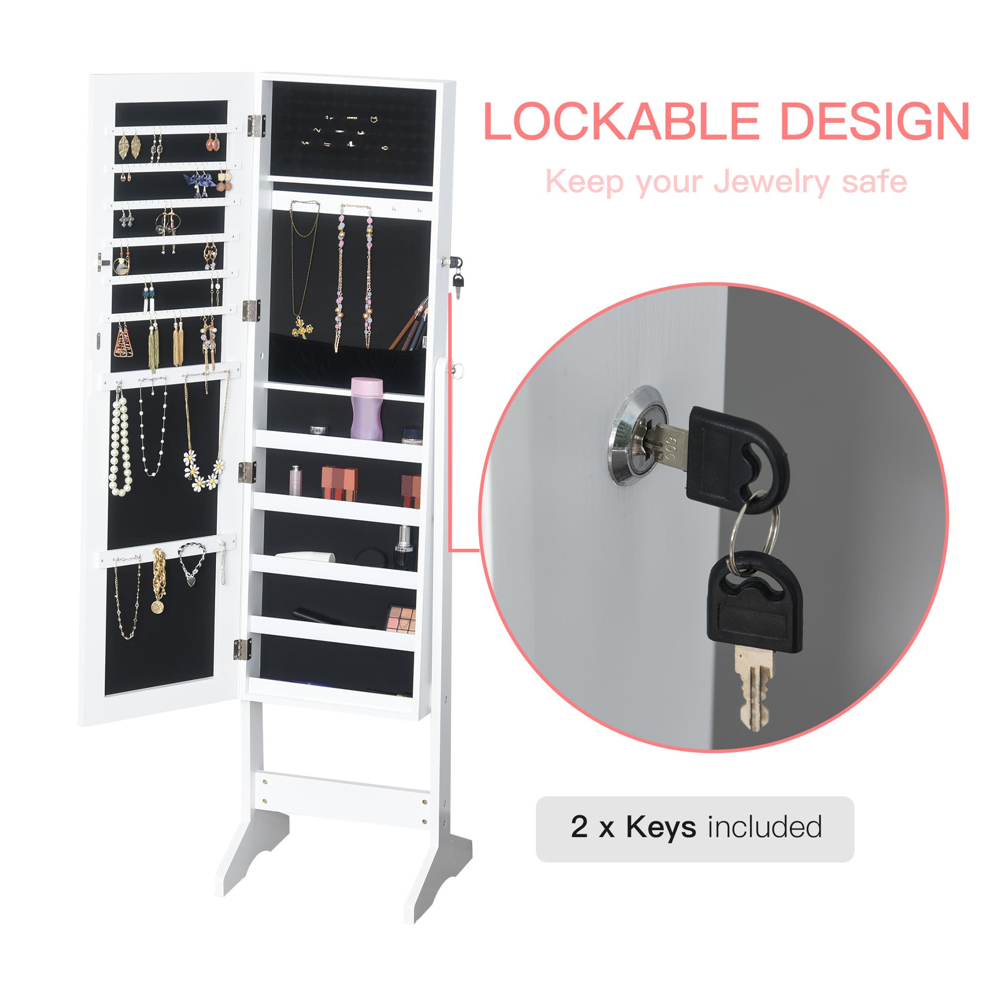 Transform Your Space with this Lockable Jewellery Armoire - image 5