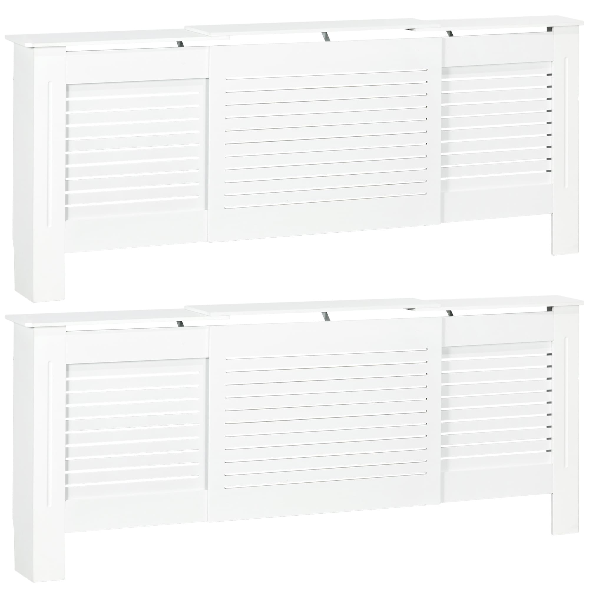 Transform Your Space with Extendable White Radiator Covers - White