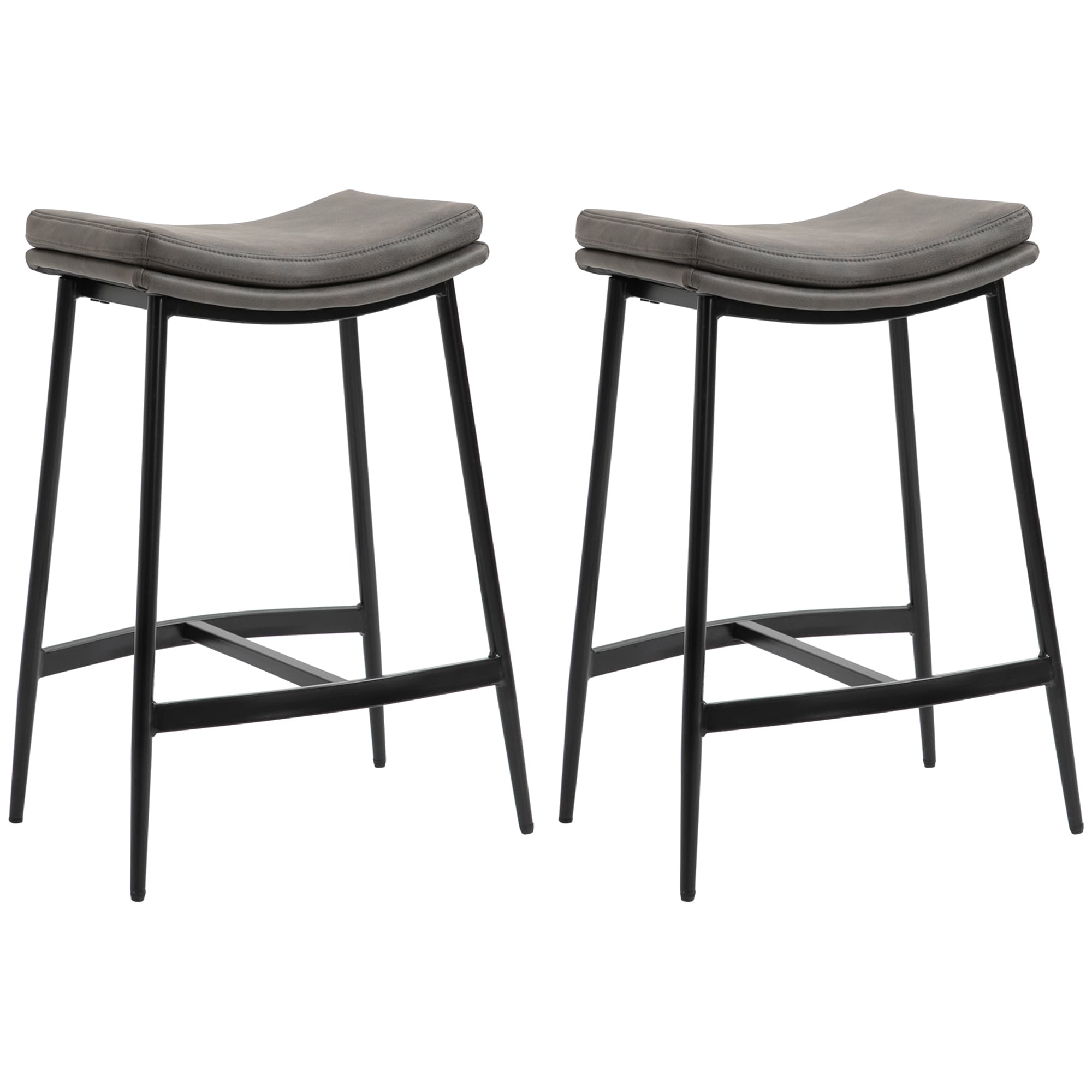 Transform Your Kitchen with Grey Industrial Bar Stools - Grey
