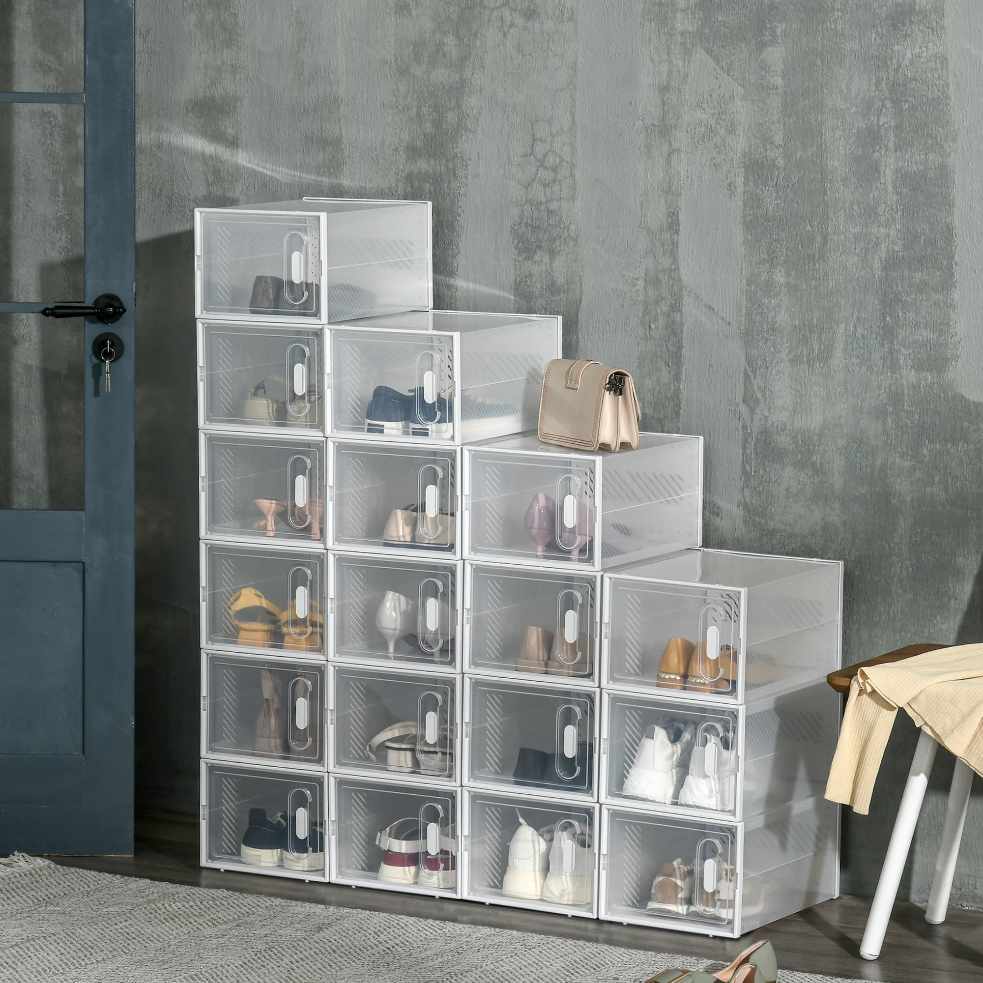 Stackable Clear Shoe Boxes That Click Shut Every Time - image 6