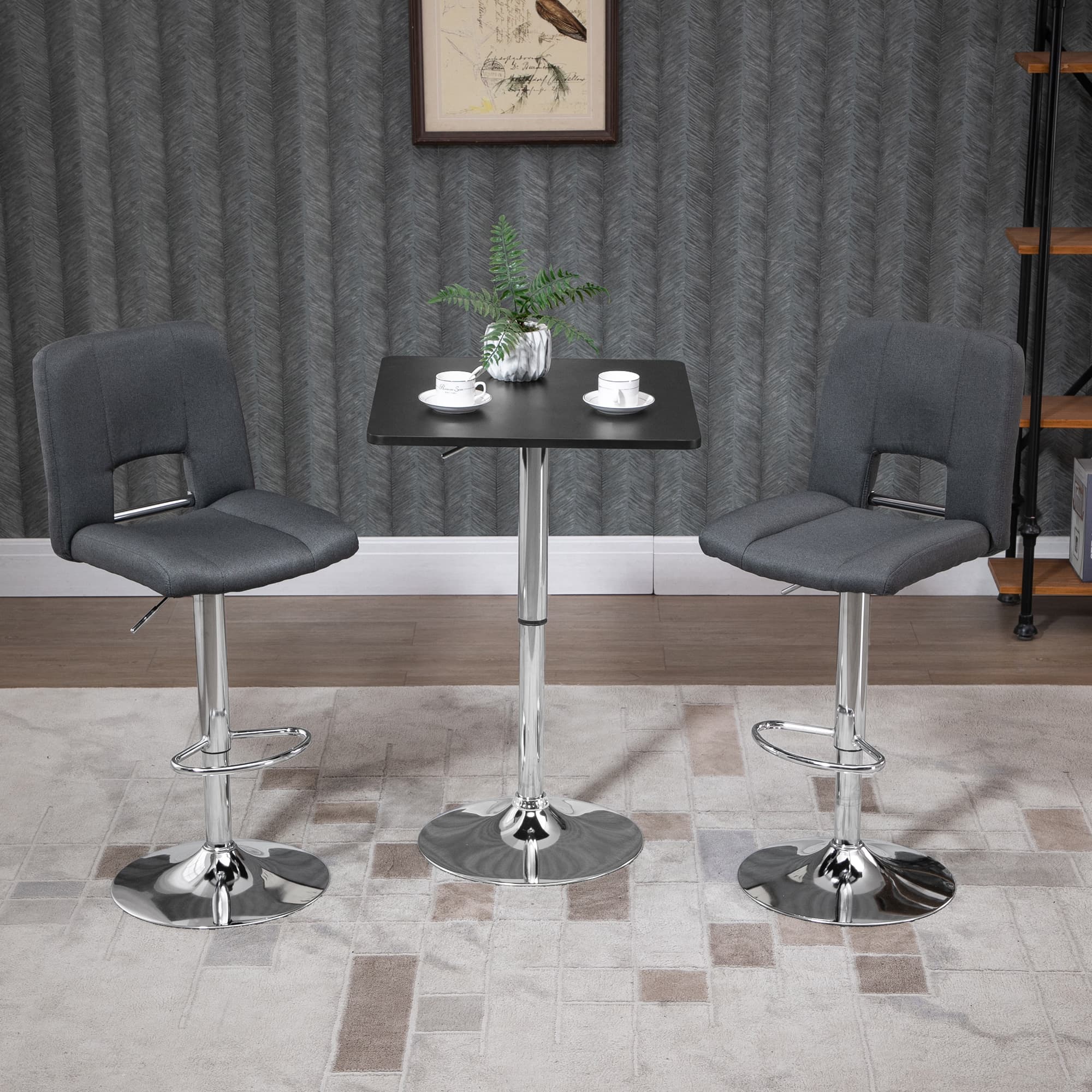 Transform Your Space with this Adjustable Swivel Bar Table - image 4