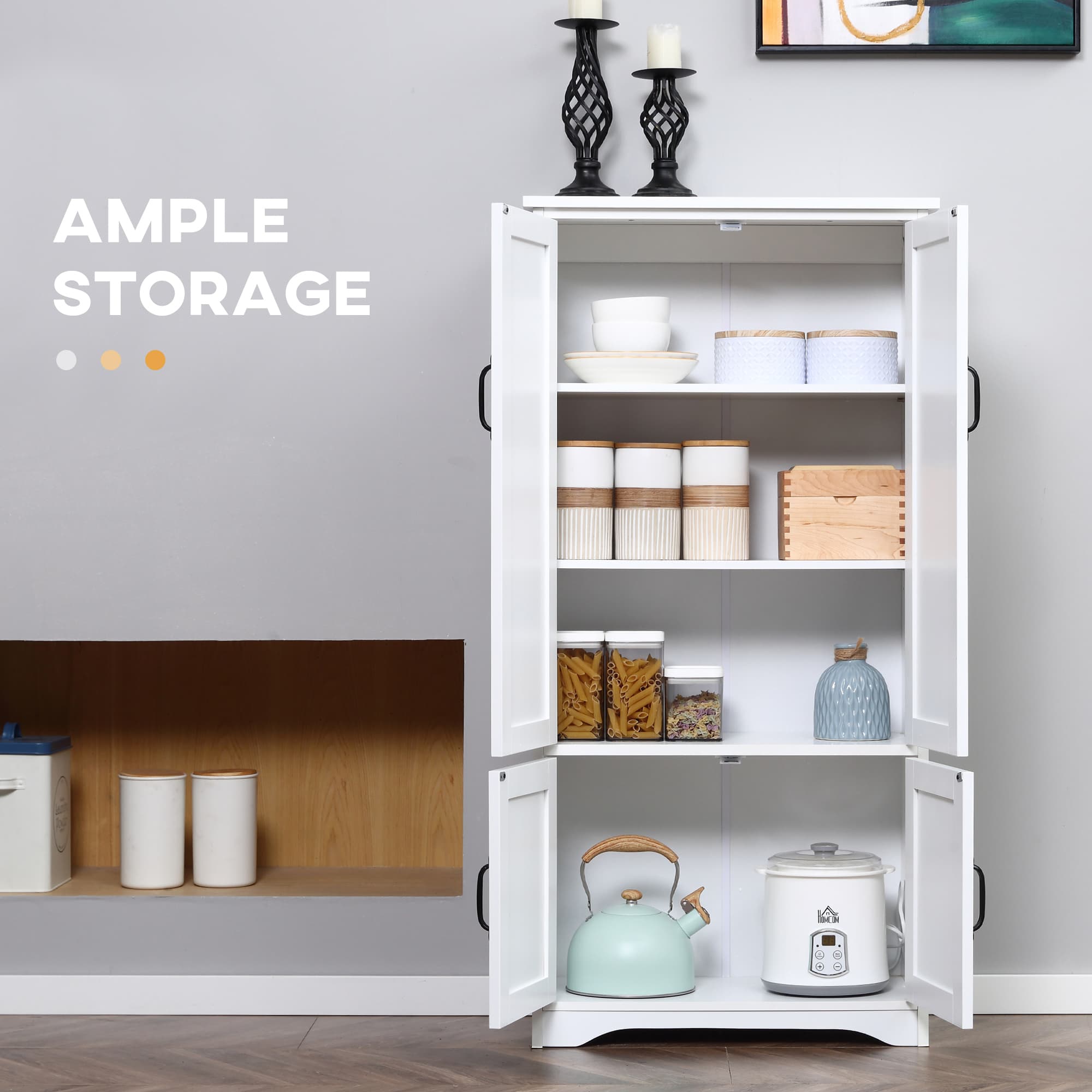 Transform Your Space with this Elegant White Storage Cabinet - image 1