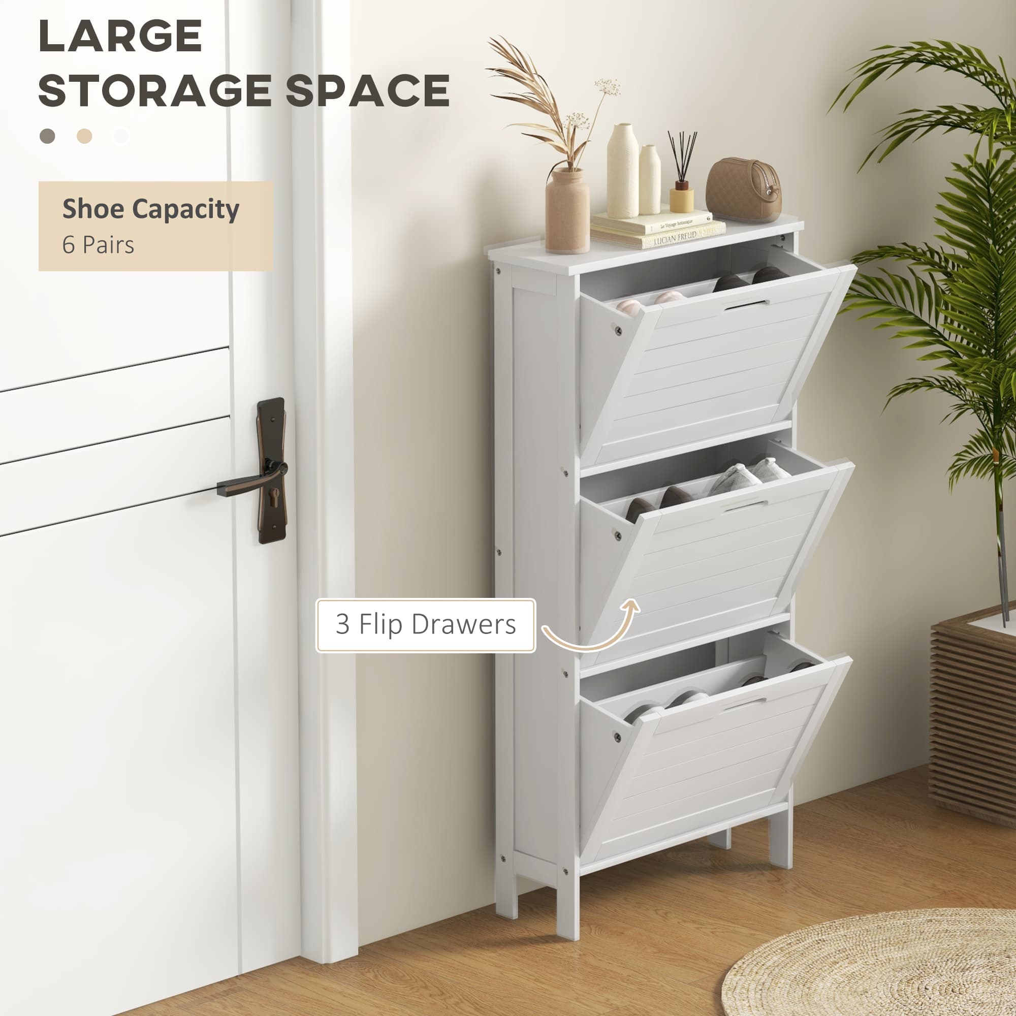 Transform Your Hallway With This Slimline White Shoe Cabinet - image 2
