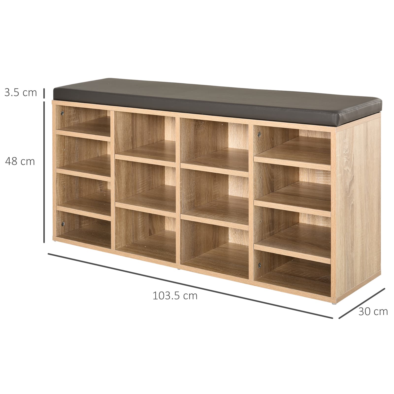 Transform Your Hallway with this 14-Slot Shoe Rack & Seat - image 2