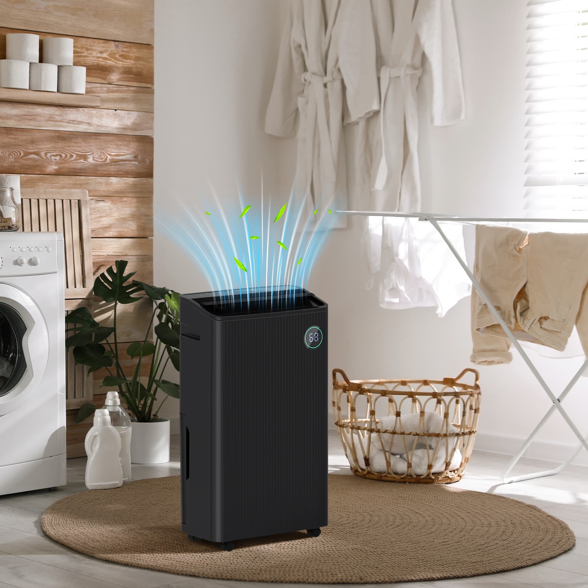 Black Portable Dehumidifier and Air Purifier - image 8