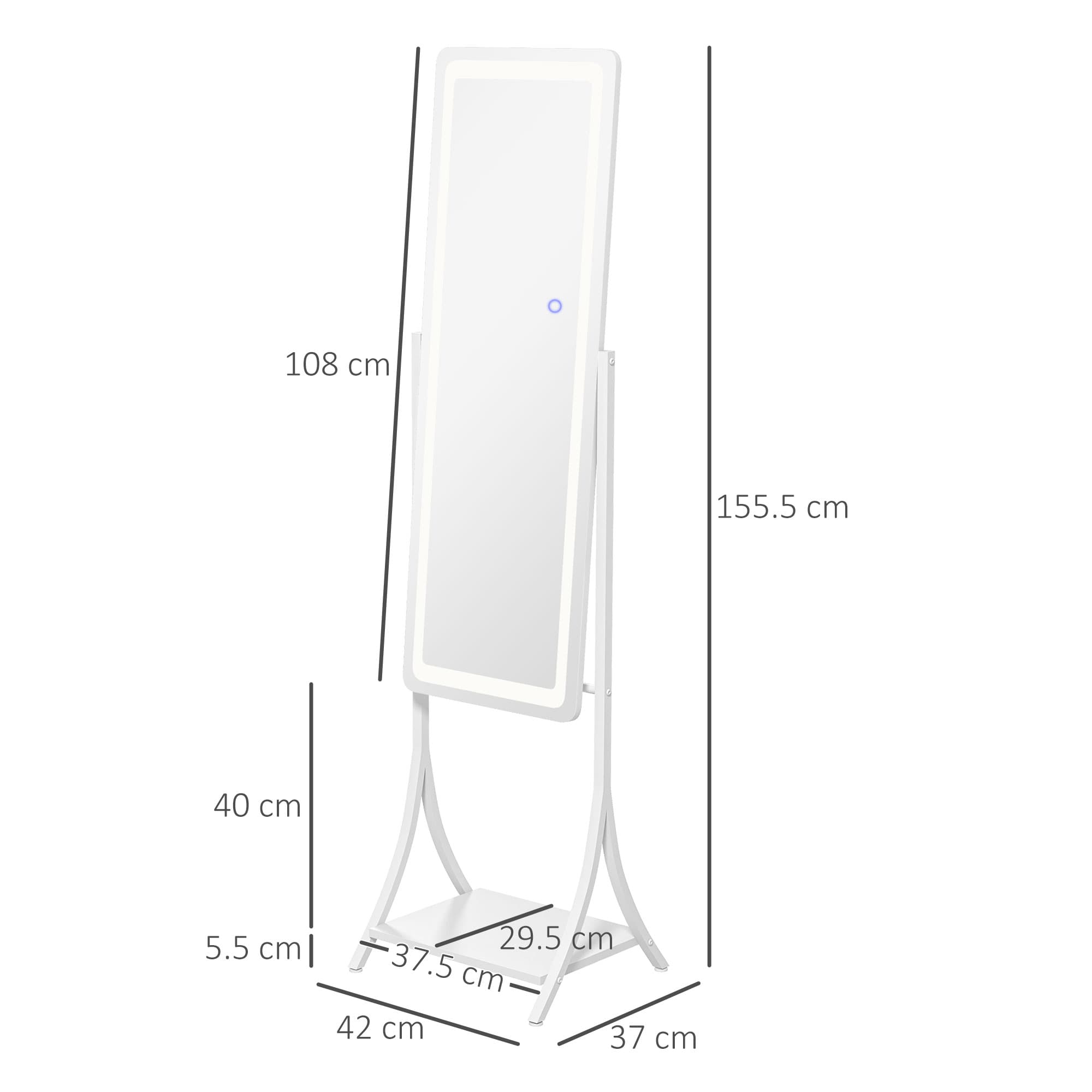 Effortless Styling with this LED Full Length Dressing Mirror - image 1