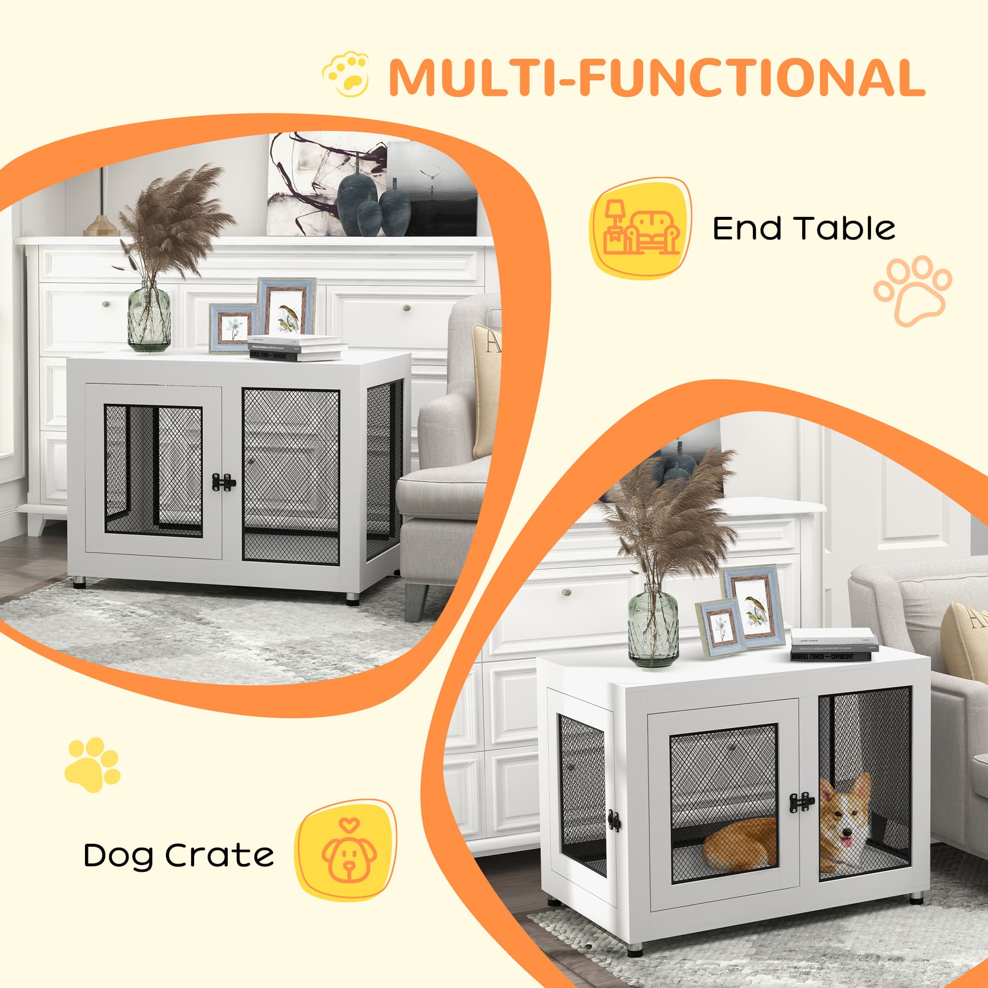 Transform Your Home With The PawHut 2-in-1 Dog Crate - image 4