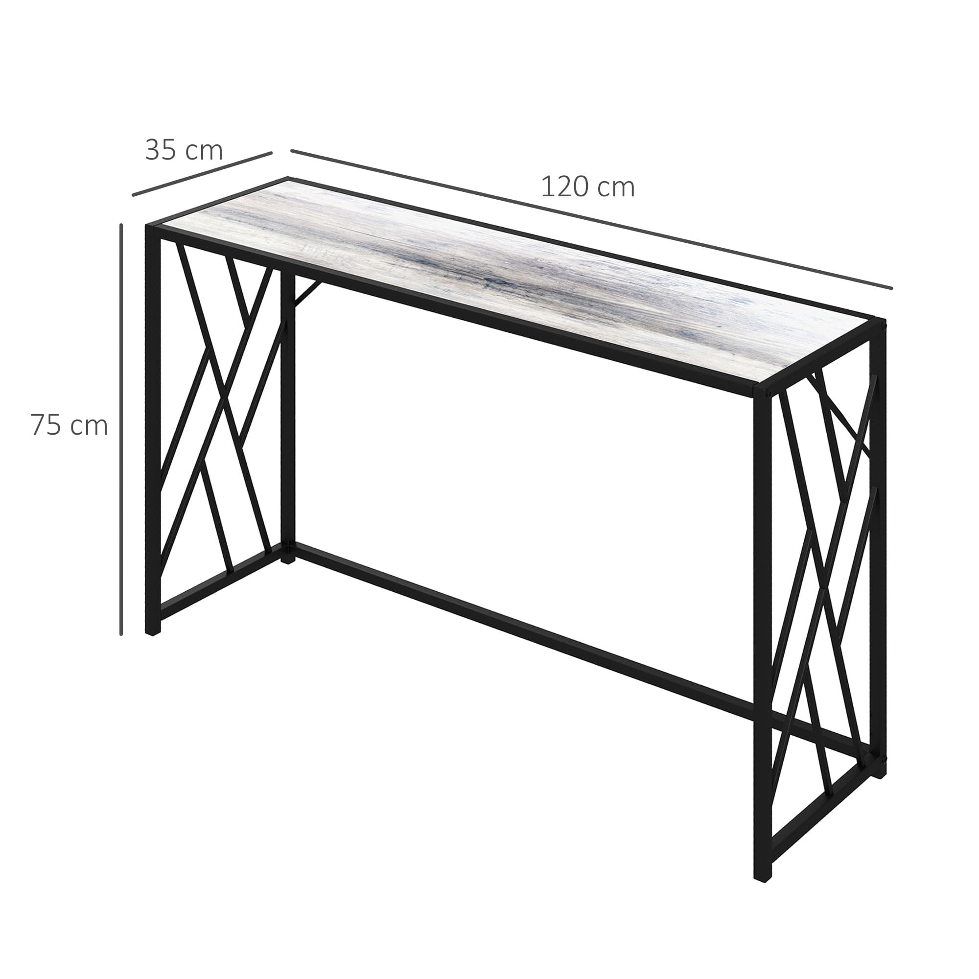 Transform Your Hallway with this Industrial Grey Console Table - image 4
