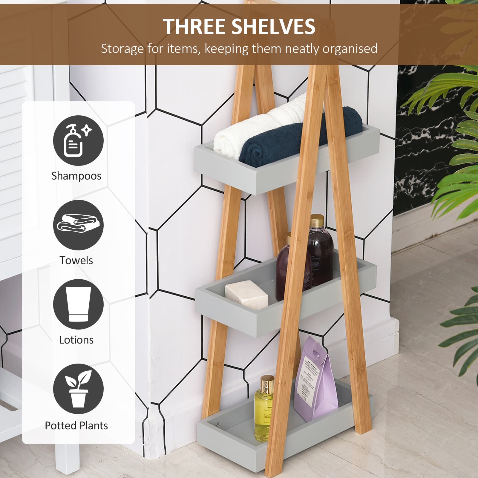 Small spaces with a slim bathroom shelf - image 10
