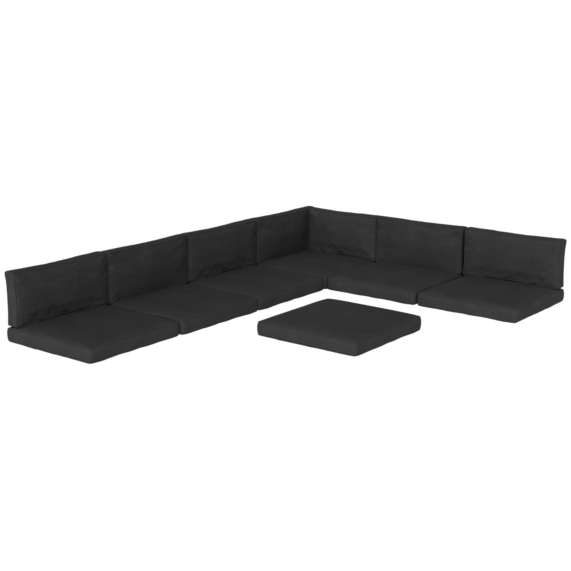 Transform Your Garden Furniture with Premium Black Cushions - Black
