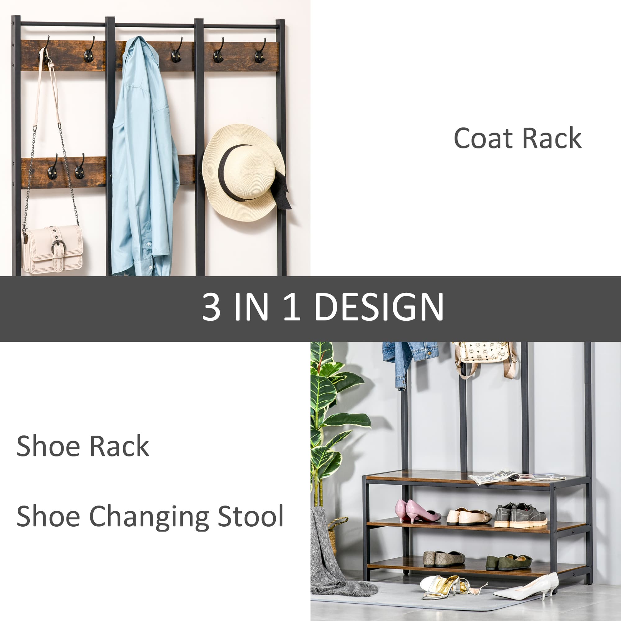 Transform Your Hallway with this Industrial Coat & Shoe Stand - image 5