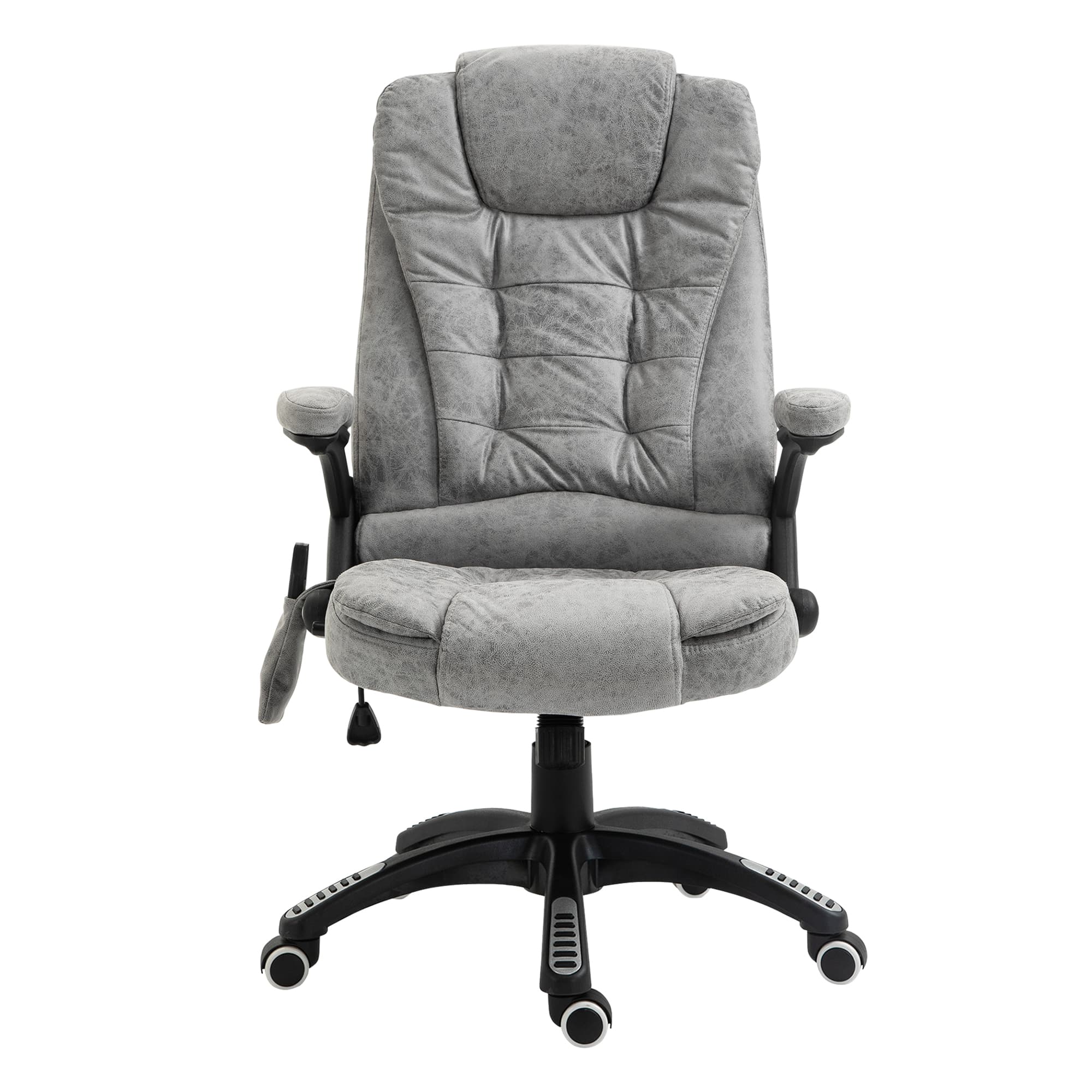 Transform Your Workday with this Heated Massage Office Chair - Grey