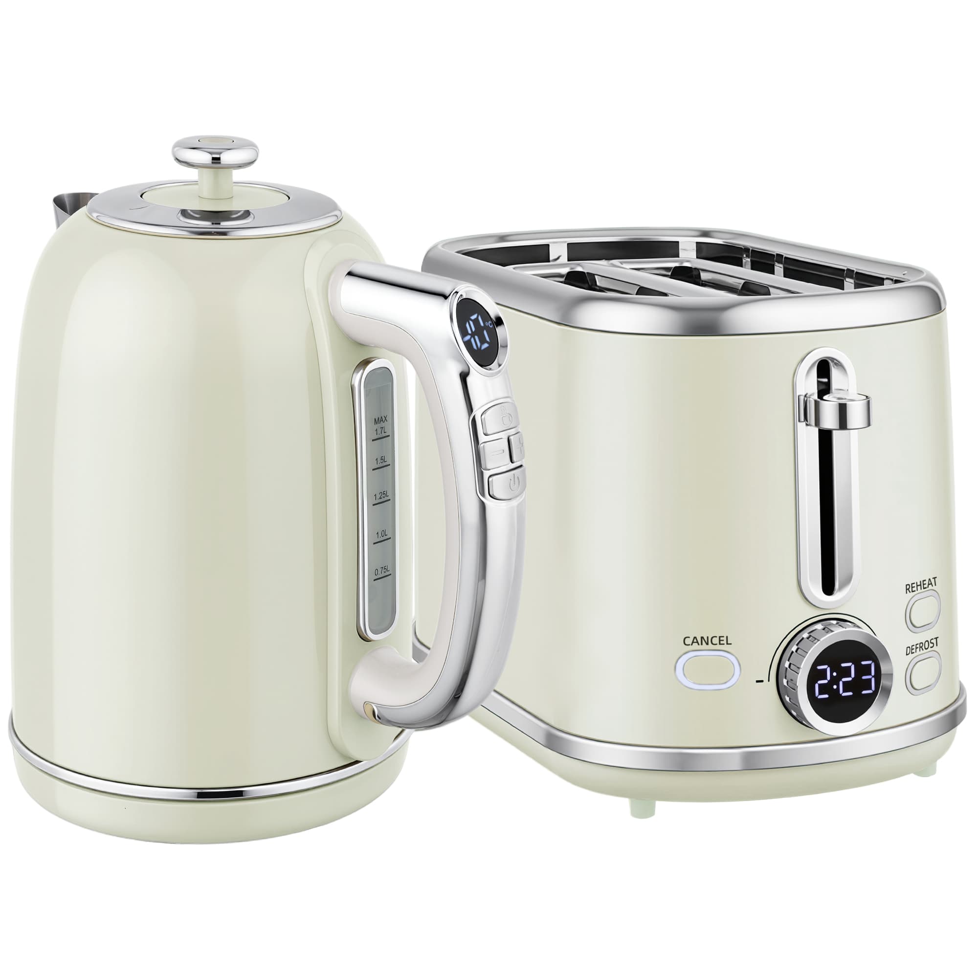 Transform Your Mornings with this Grey Retro Breakfast Set - Grey