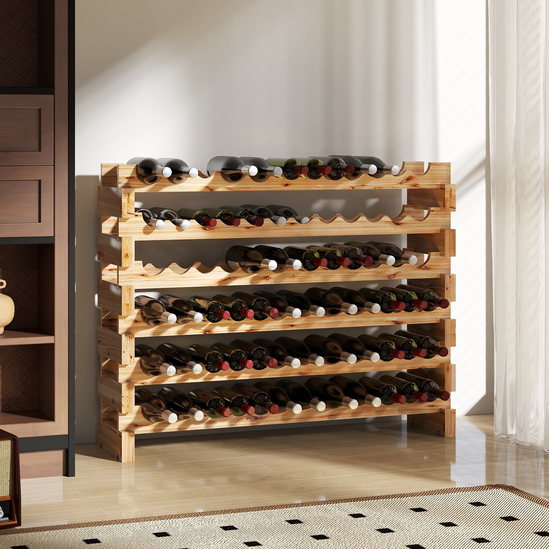 Transform Your Collection with this 72-Bottle Wooden Wine Rack - image 5