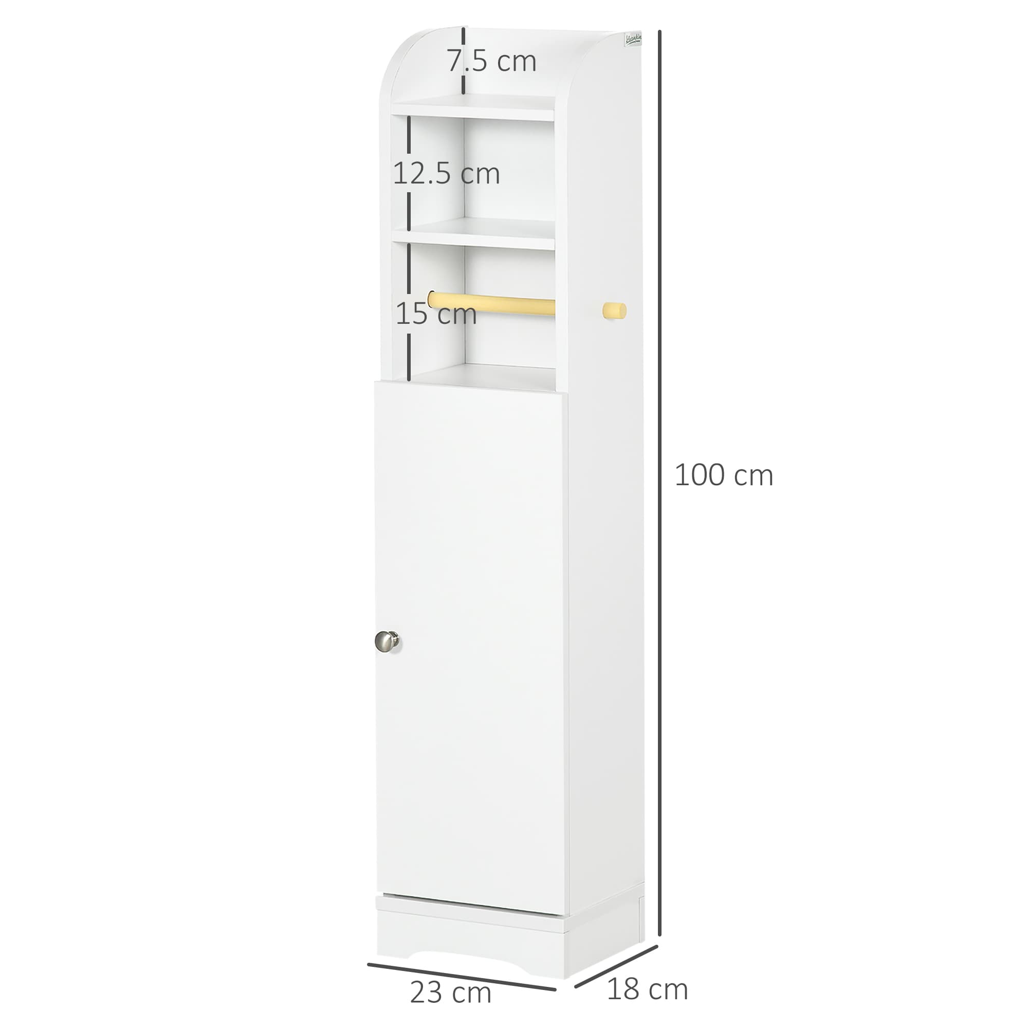 A Slim White Bathroom Cabinet for Tight Spaces - image 8