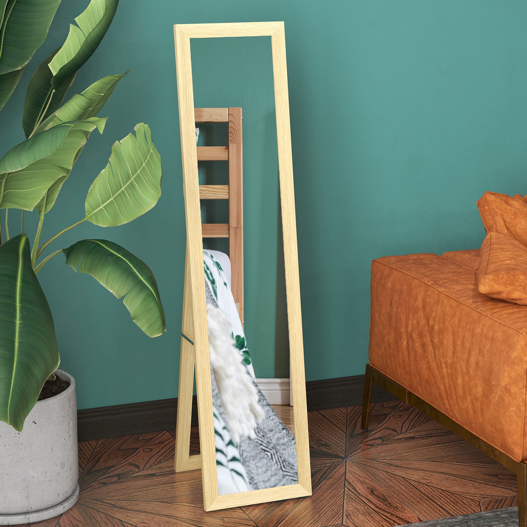 Natural Full Length Mirror for Bedroom and Hallway - image 9