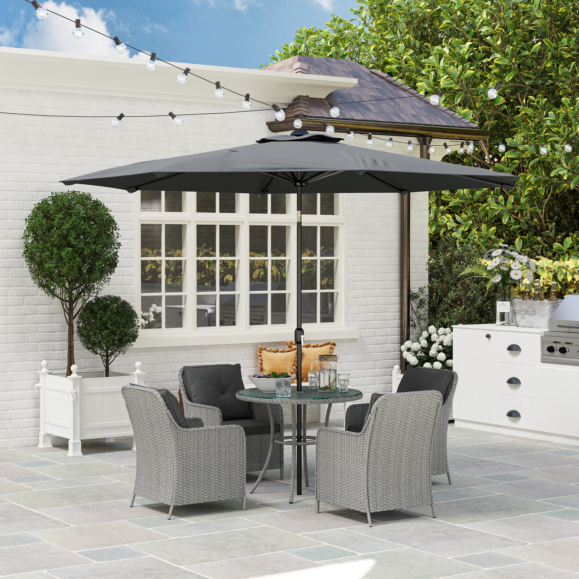 Transform Your Garden with this 4-Seater Rattan Dining Set - image 3