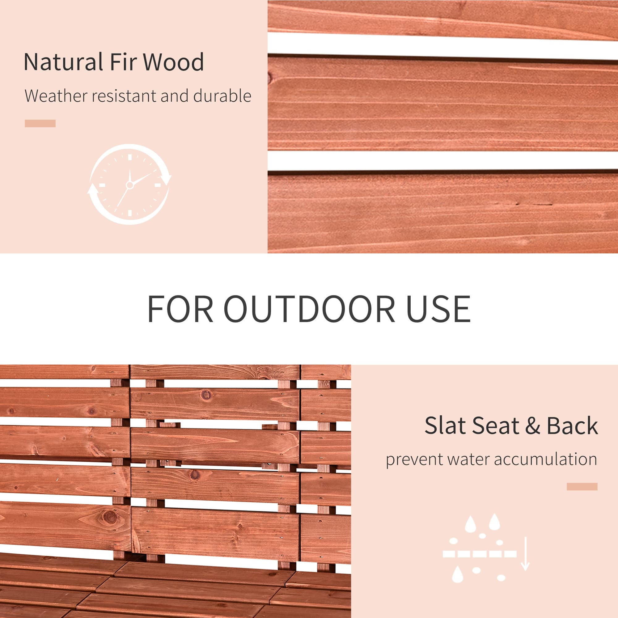Transform Your Patio with this Convertible Fir Wood Garden Bench - image 1
