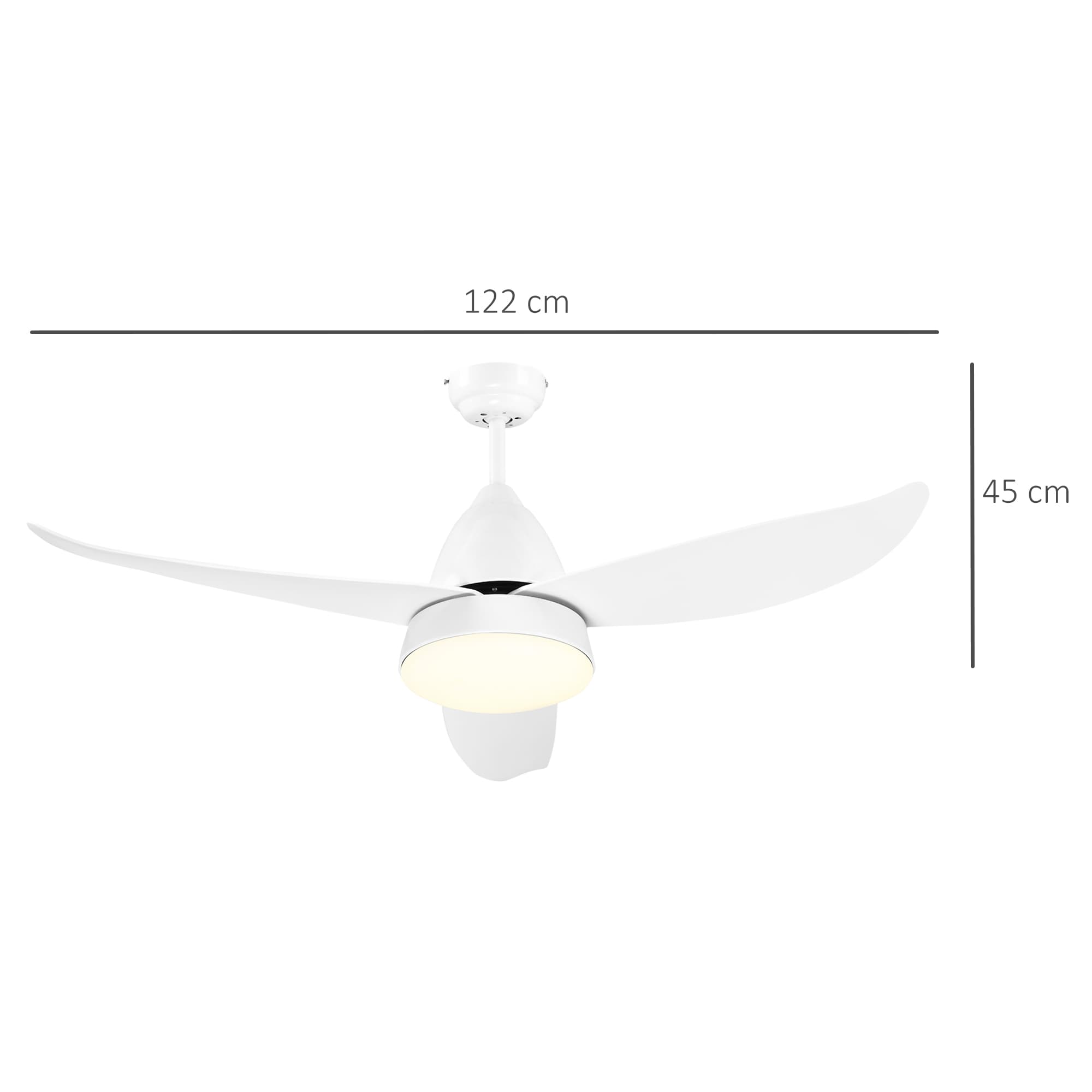 Modern White LED Ceiling Fan for Effortless Year-Round Comfort - image 2