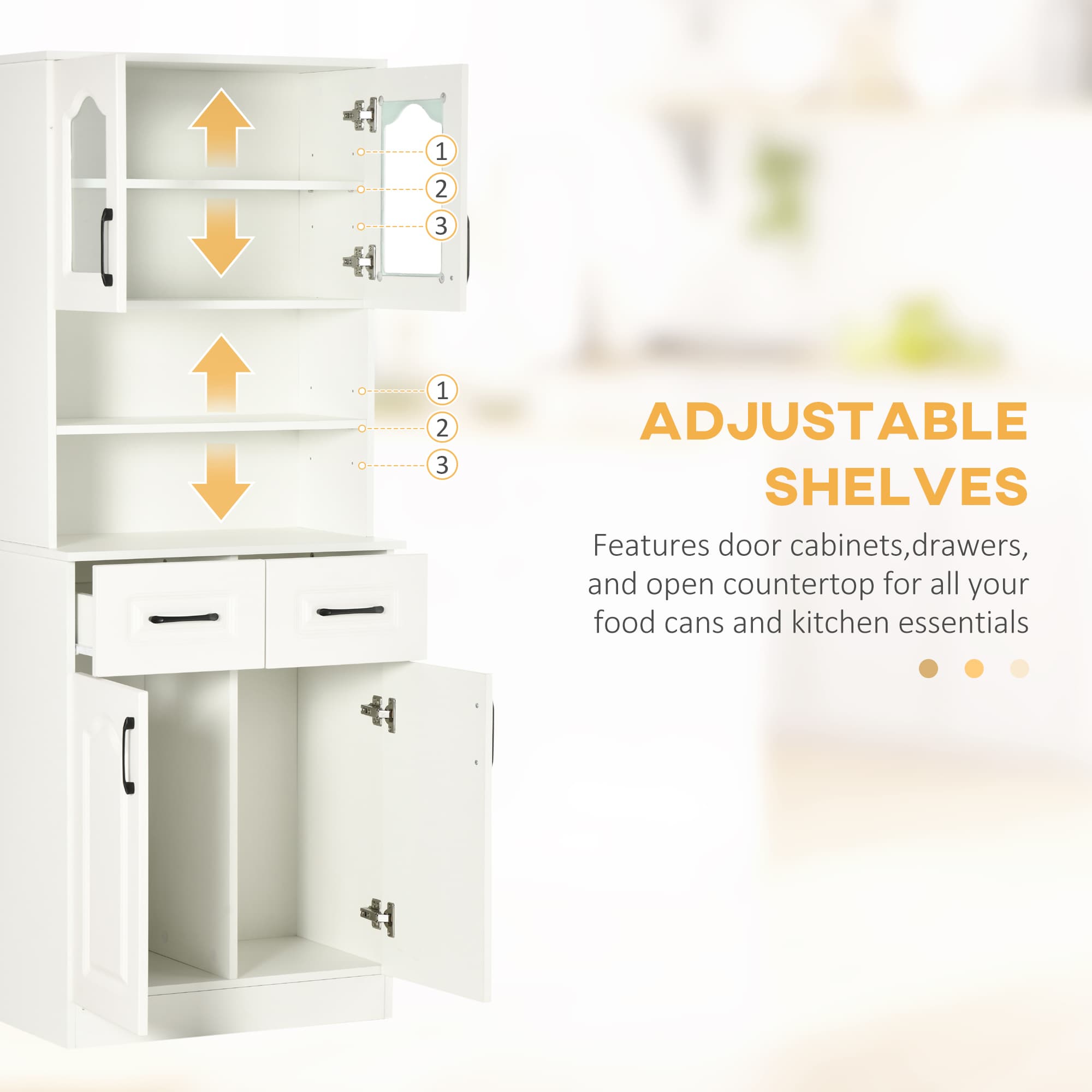 Transform Your Space with this White Freestanding Cupboard - image 3