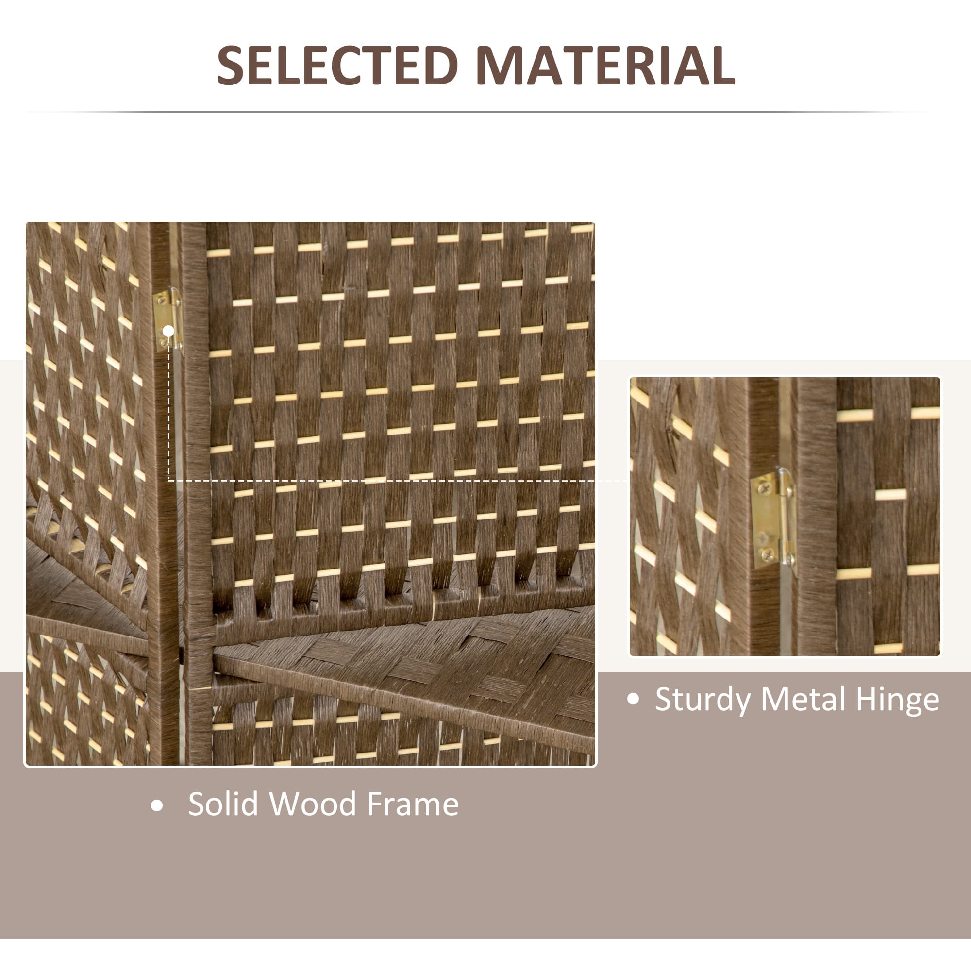 Create Instant Privacy: 4-Panel Room Divider with Shelves - image 4