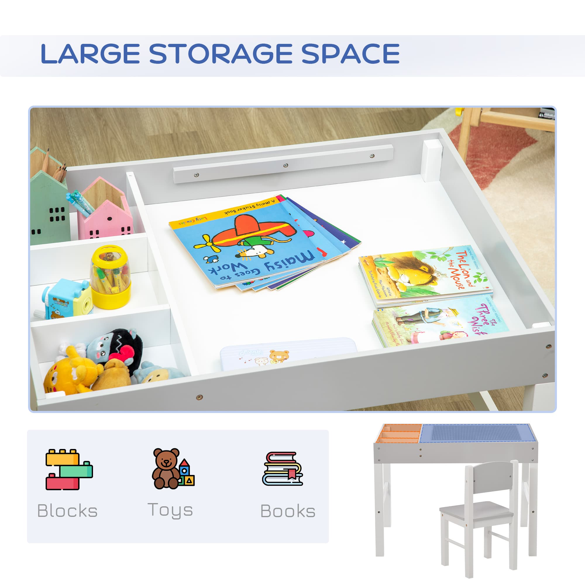 Transform Playtime with this Grey Kids Table and Chair Set - image 1