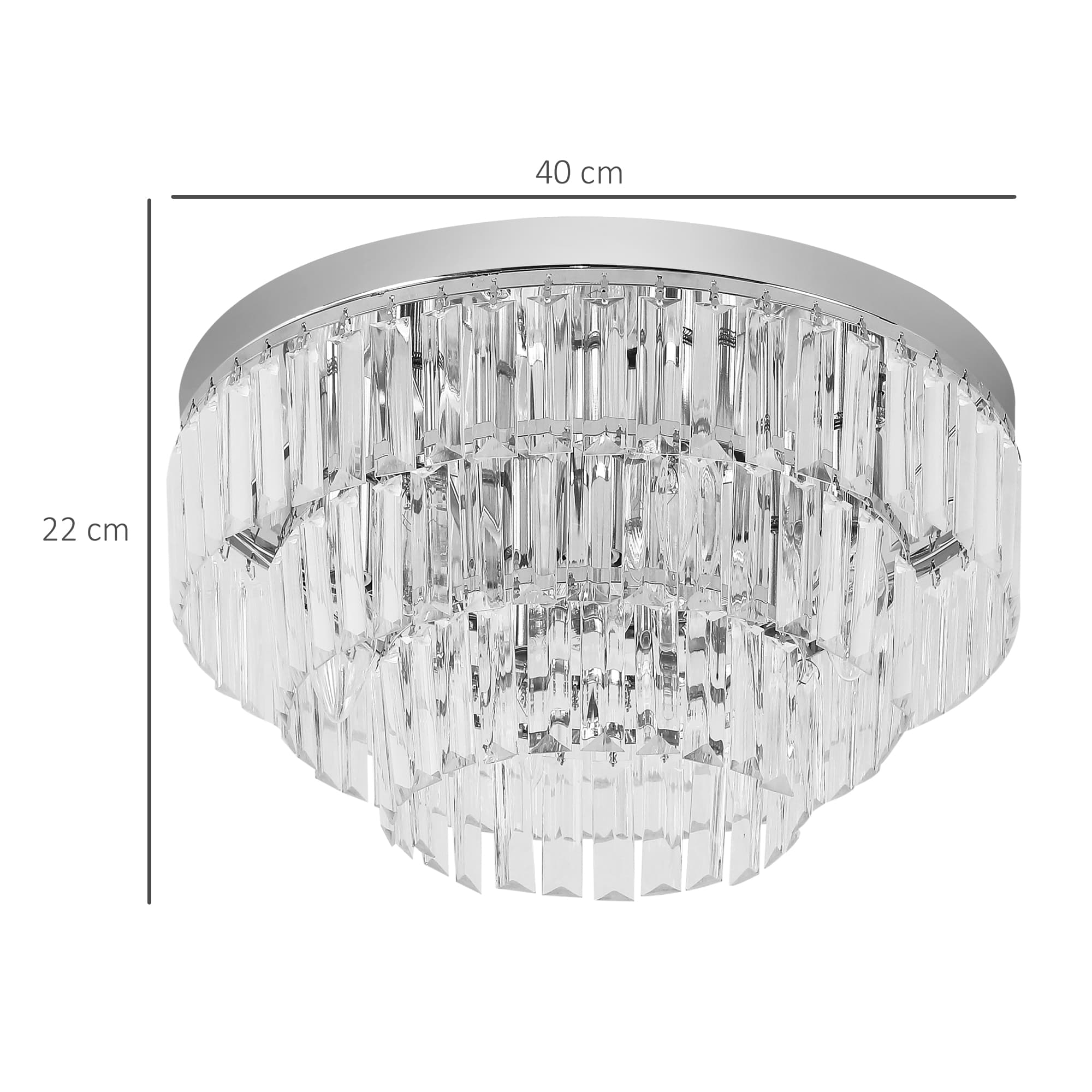 Transform Your Space with this Silver Crystallite Chandelier - image 4