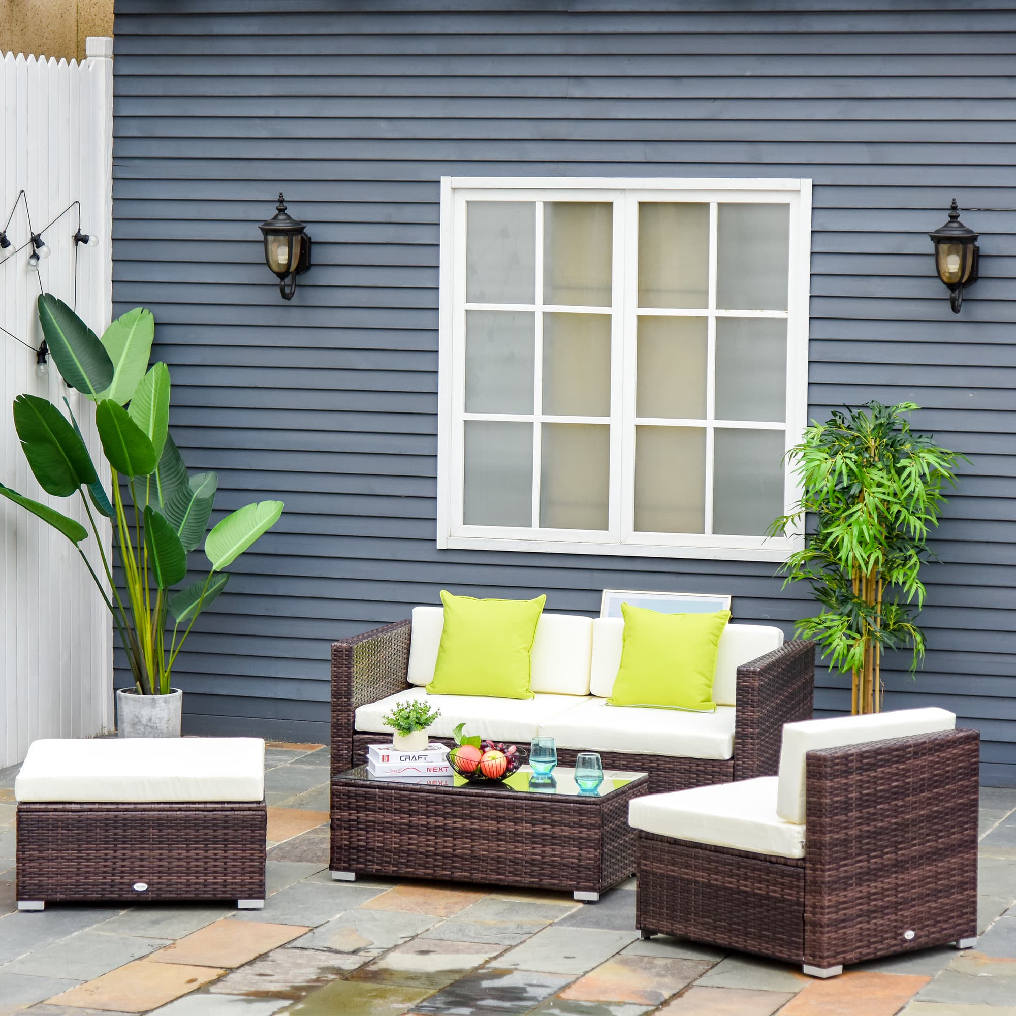 Transform Your Patio with this Premium 4-Seater Rattan Sofa Set - image 5