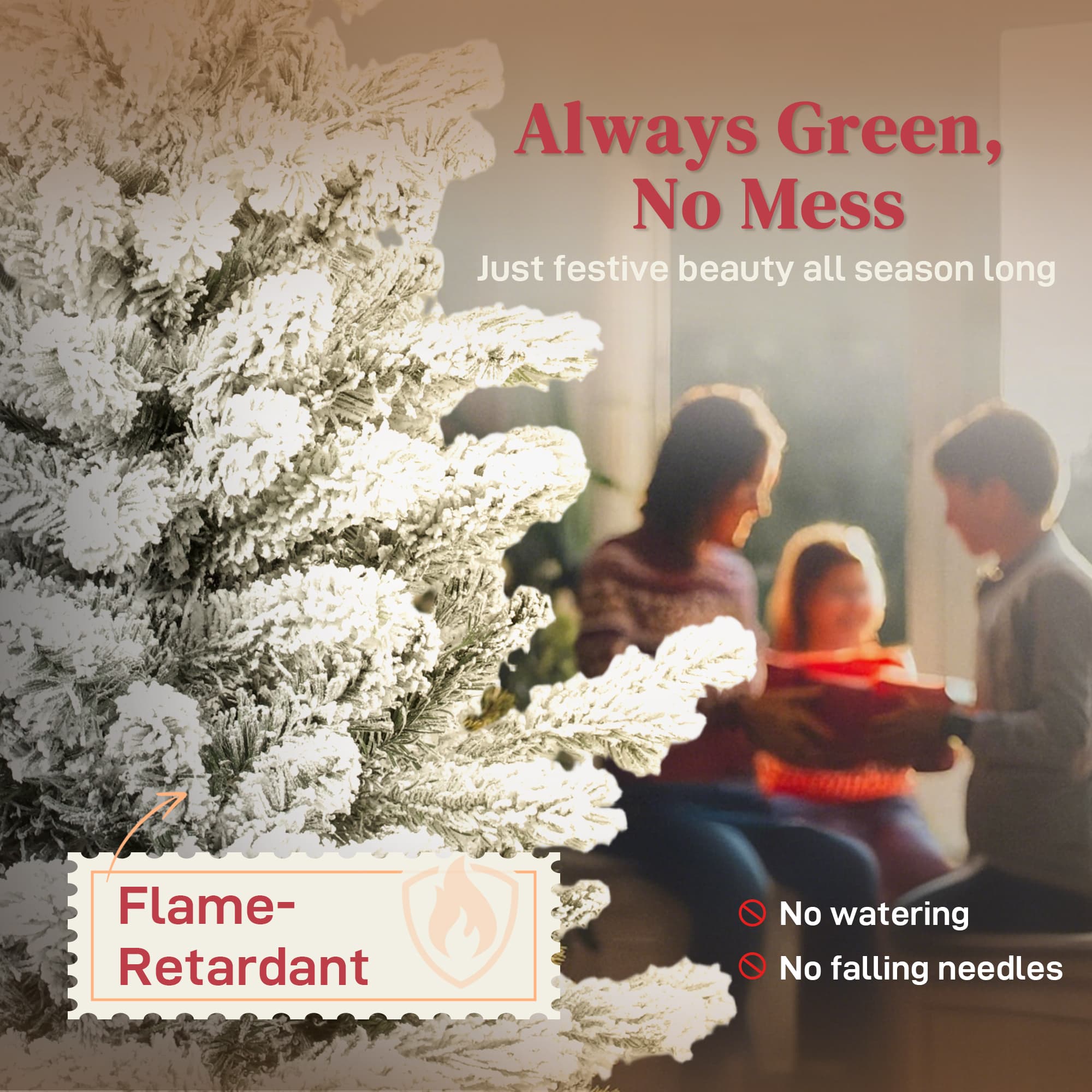 A slim, snow-dusted Christmas tree for tighter spaces - image 5