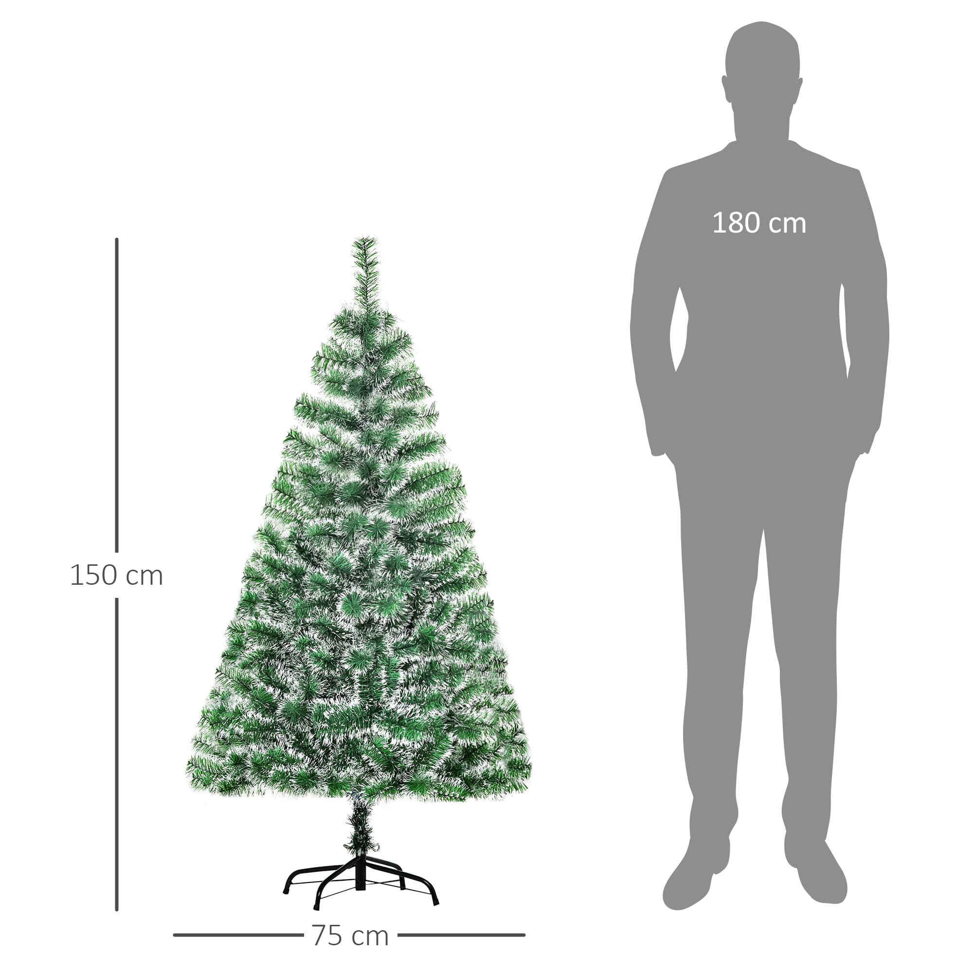 Full, Snow-Tipped 5ft Artificial Christmas Tree - image 8