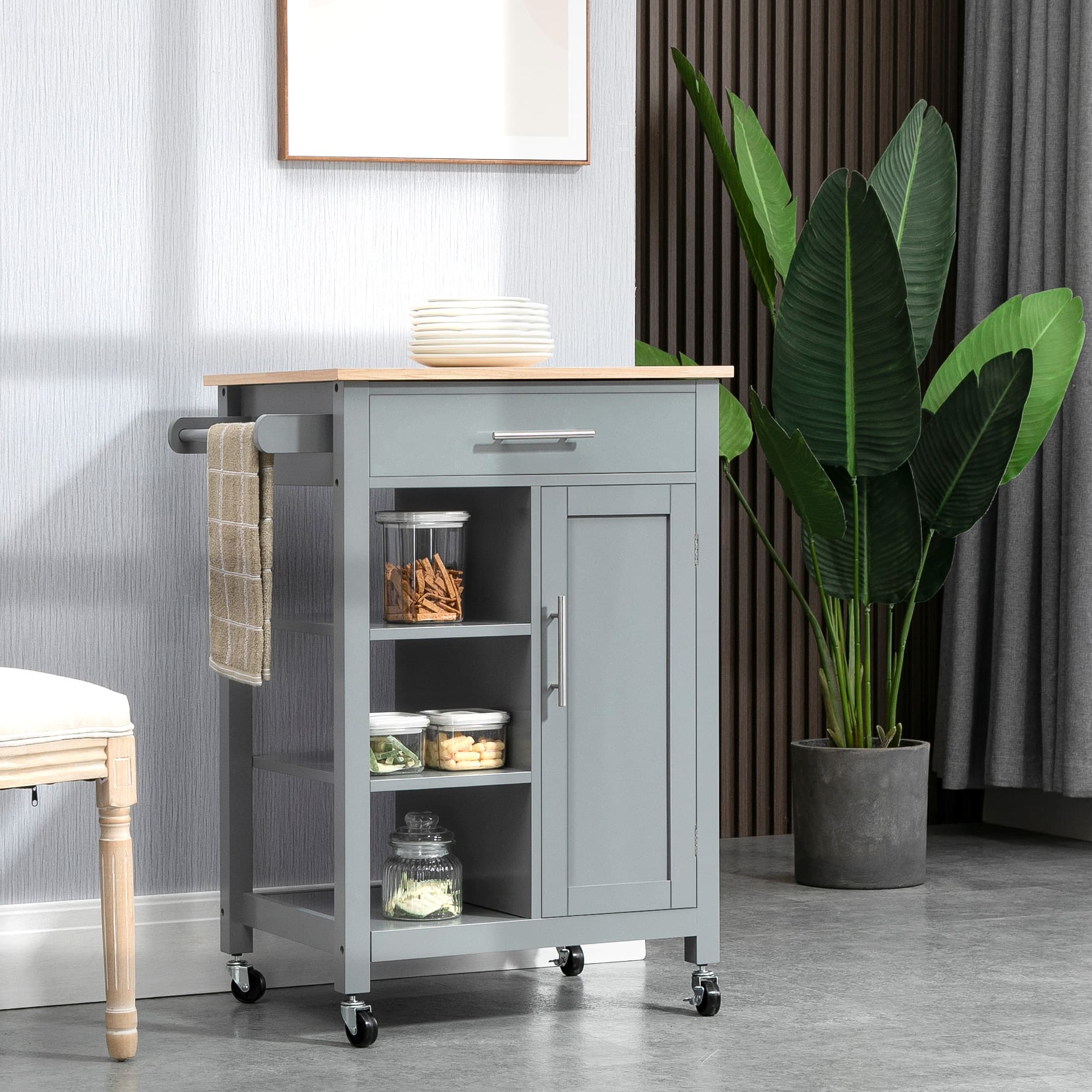 Effortless Kitchen Storage with this Premium Grey Trolley - image 3