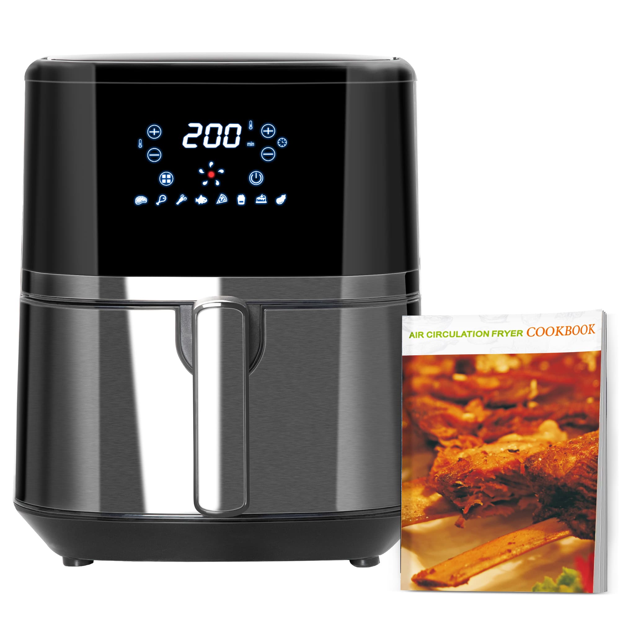 Transform Family Meals with the 4.5L Digital Air Fryer - Black