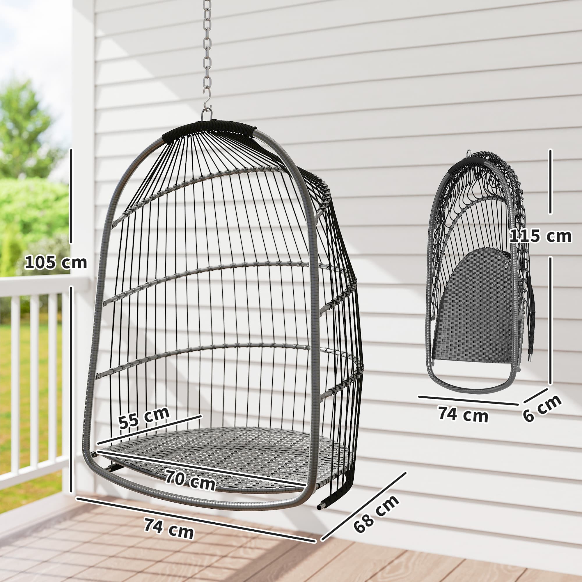 Transform Your Space with this Foldable Hanging Egg Chair - image 2
