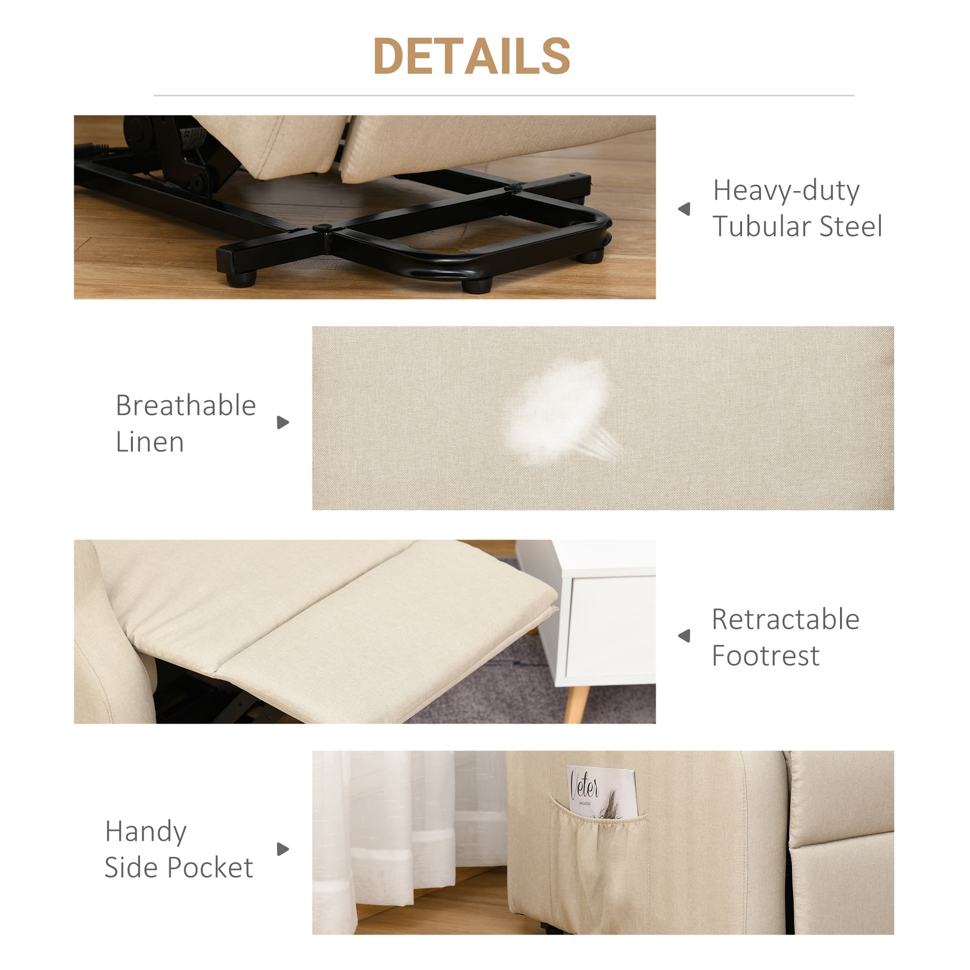 Transform Your Comfort with this Beige Power Lift Recliner - image 2
