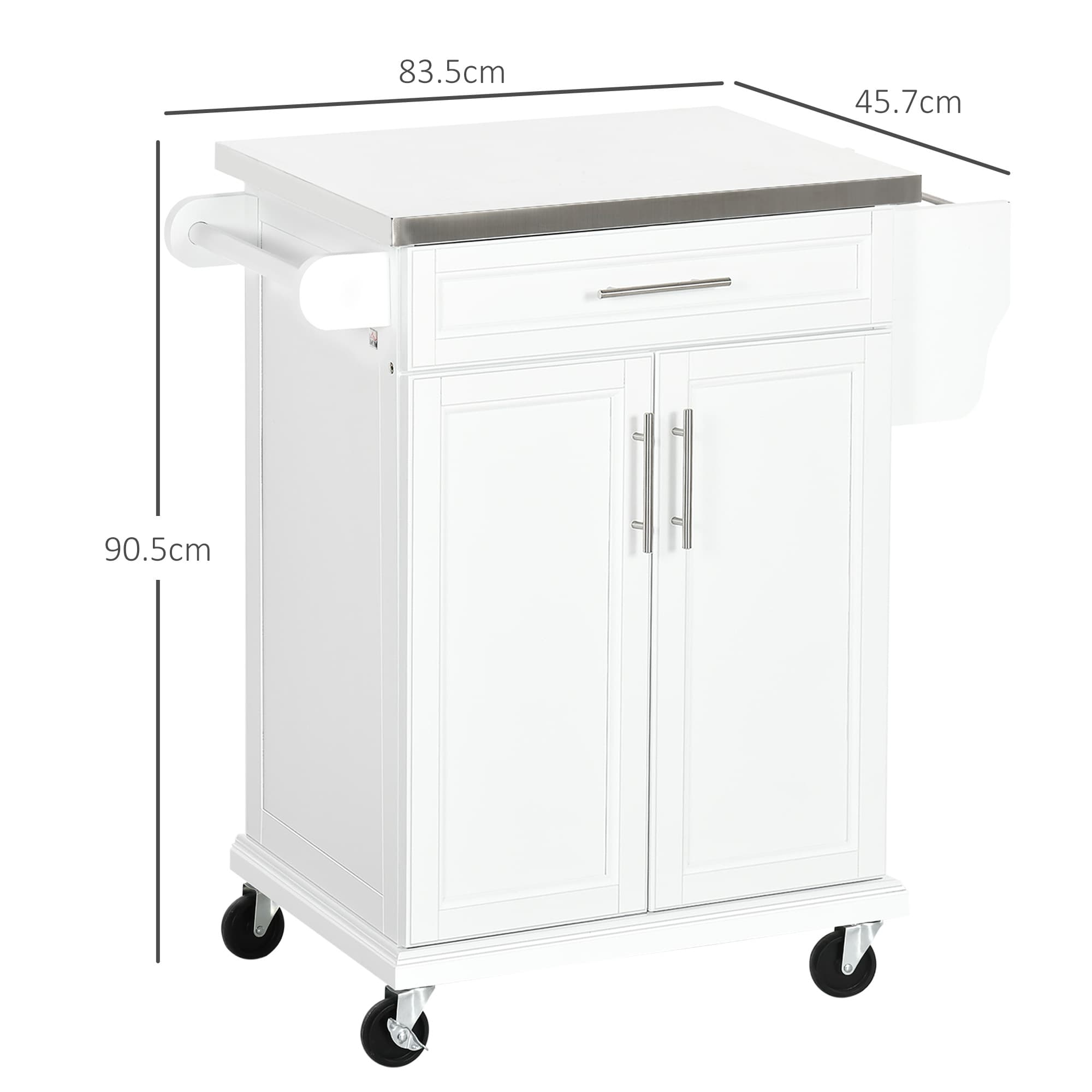 Transform Your Space with this White Mobile Kitchen Island - image 1