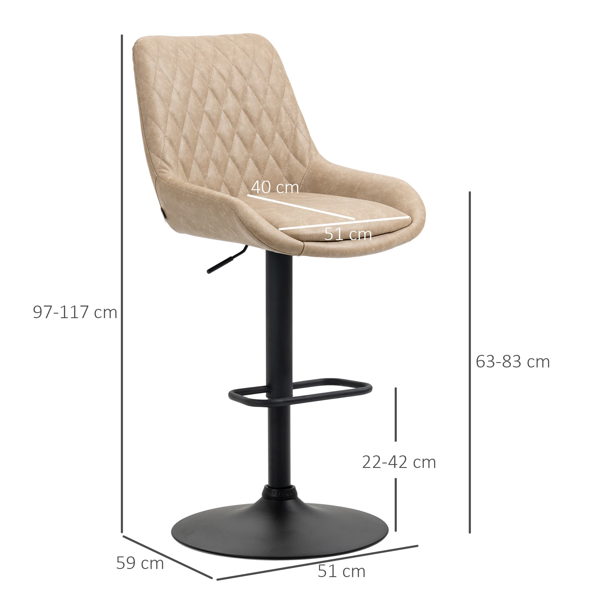 Transform Your Kitchen with Retro Light Khaki Bar Stools - image 2