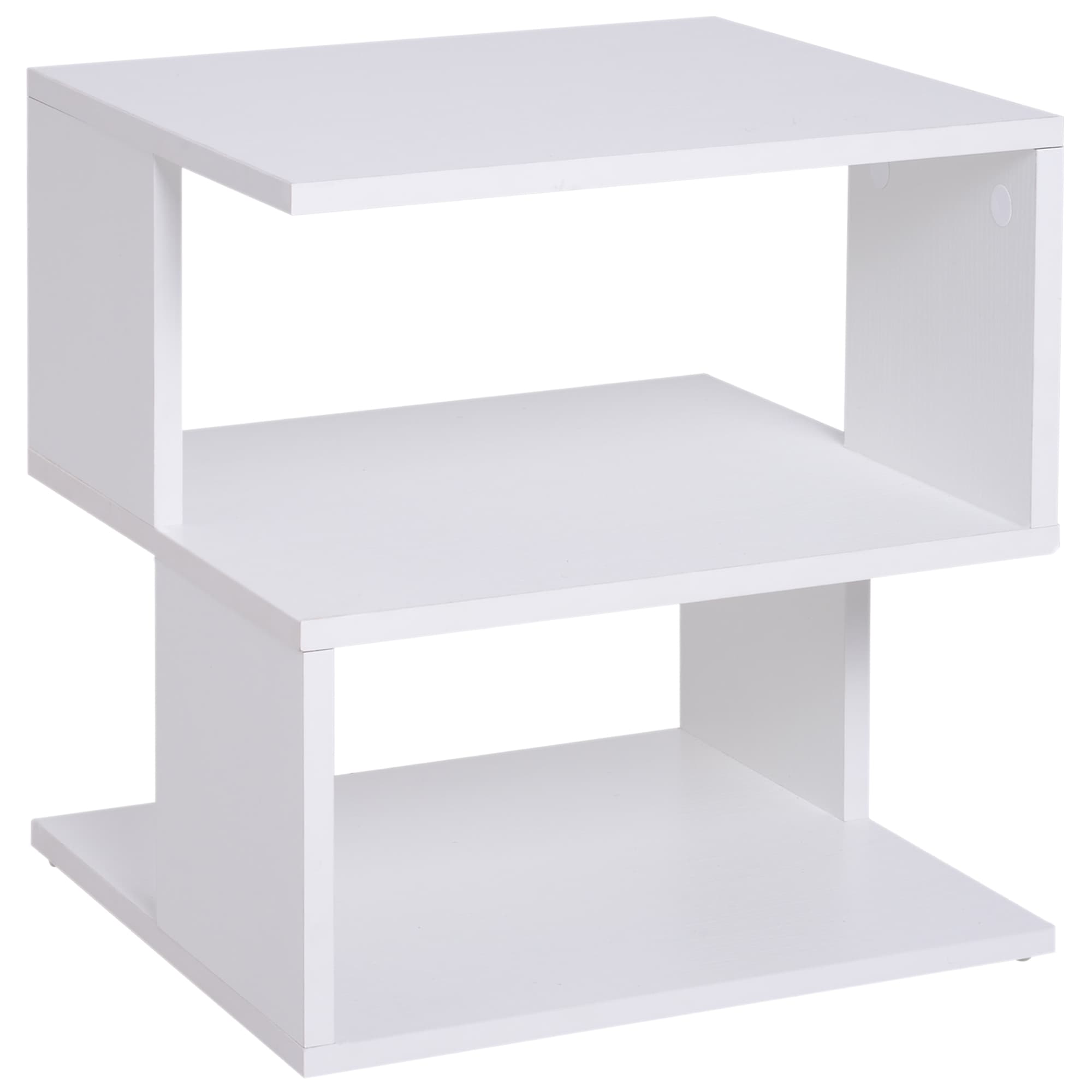 Keep essentials close on a compact white side table - image 7
